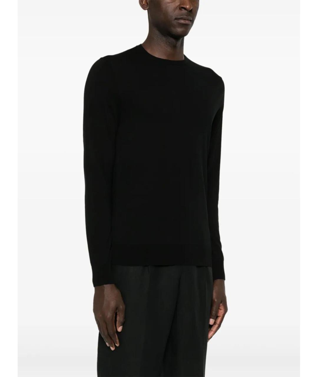 BALLANTYNE Черный хлопковый джемпер / свитер, фото 2