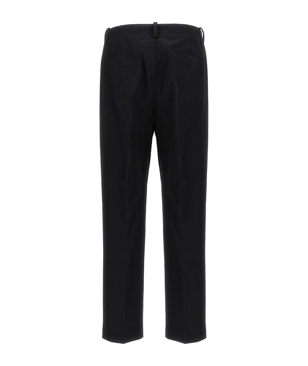 MONCLER Черные хлопковые повседневные брюки, фото 2