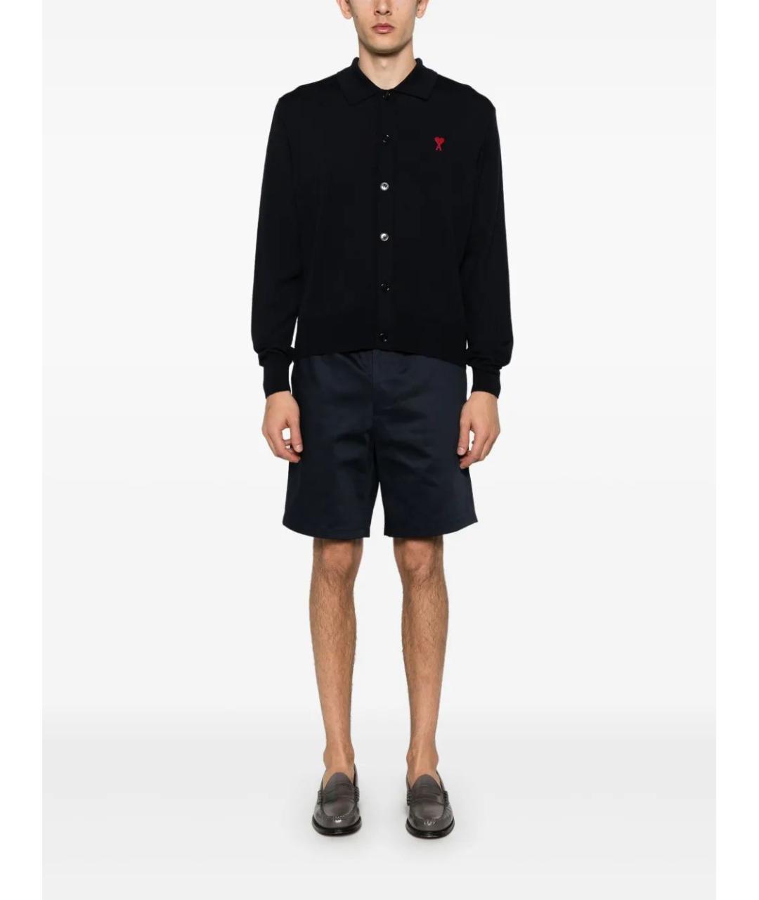 Ami Paris Синие хлопковые шорты, фото 2