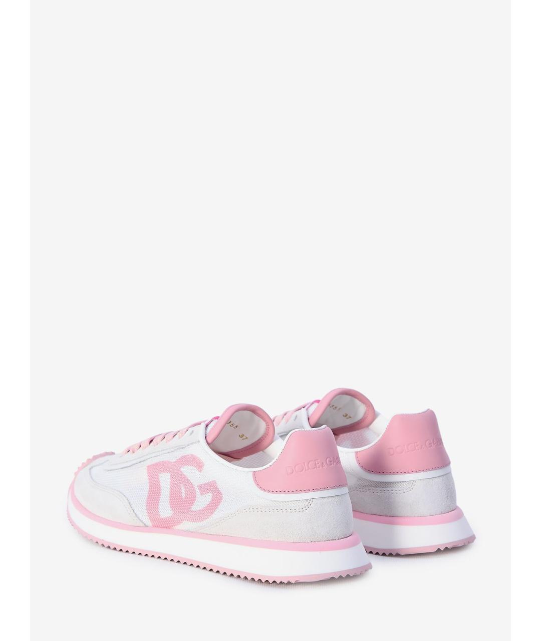 DOLCE&GABBANA Белые синтетические кроссовки, фото 5