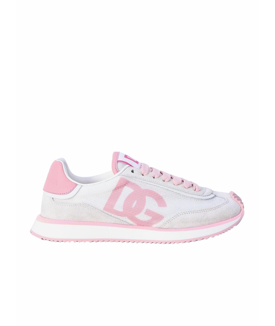 DOLCE&GABBANA Белые синтетические кроссовки, фото 1