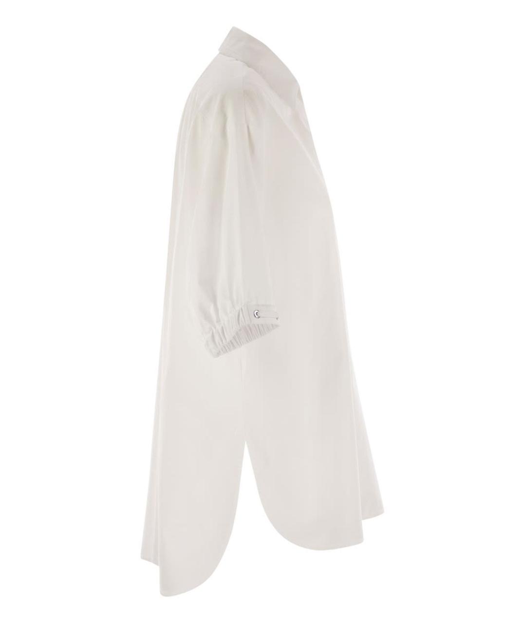 MAX MARA Белая хлопковая рубашка, фото 3