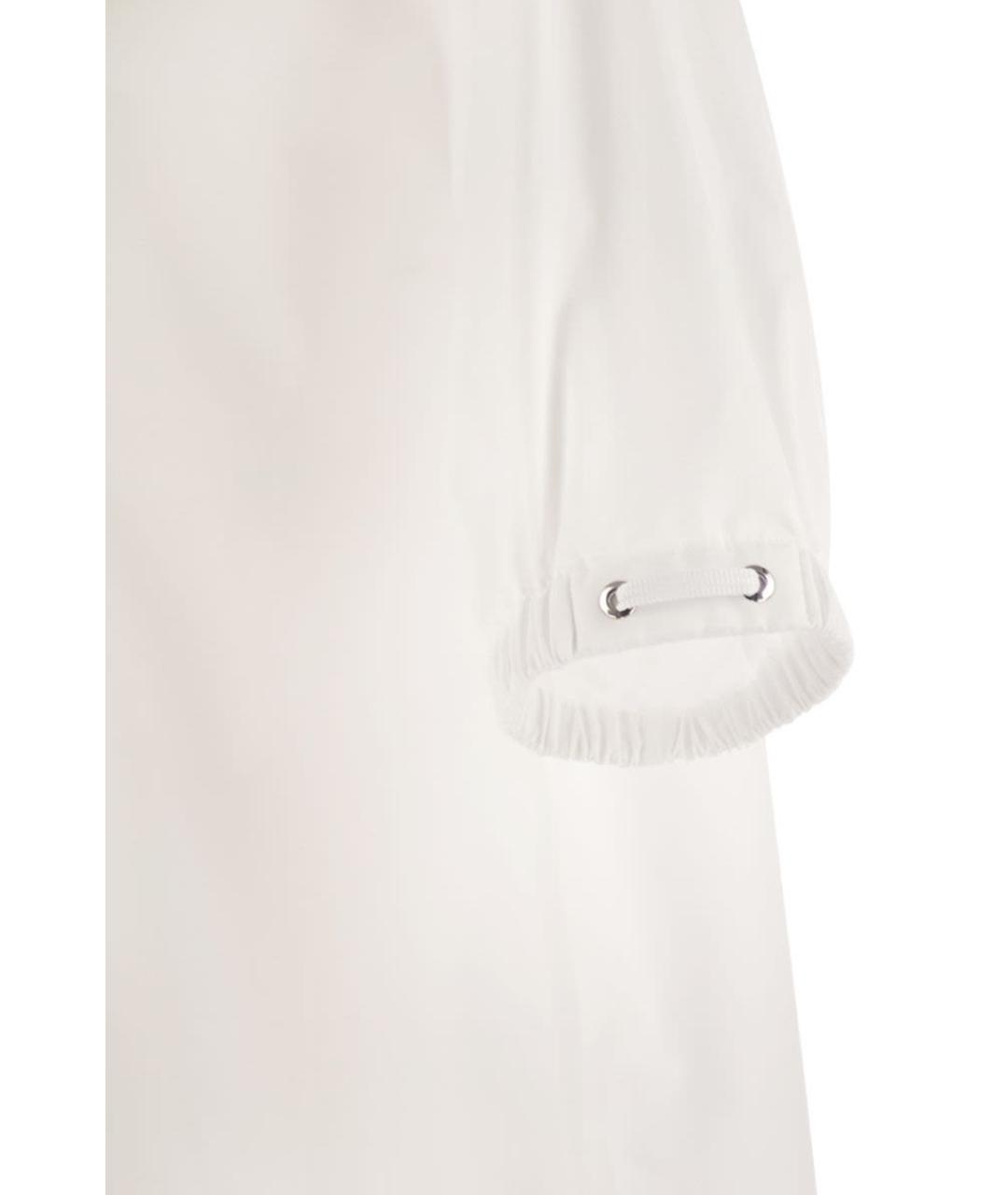 MAX MARA Белая хлопковая рубашка, фото 4