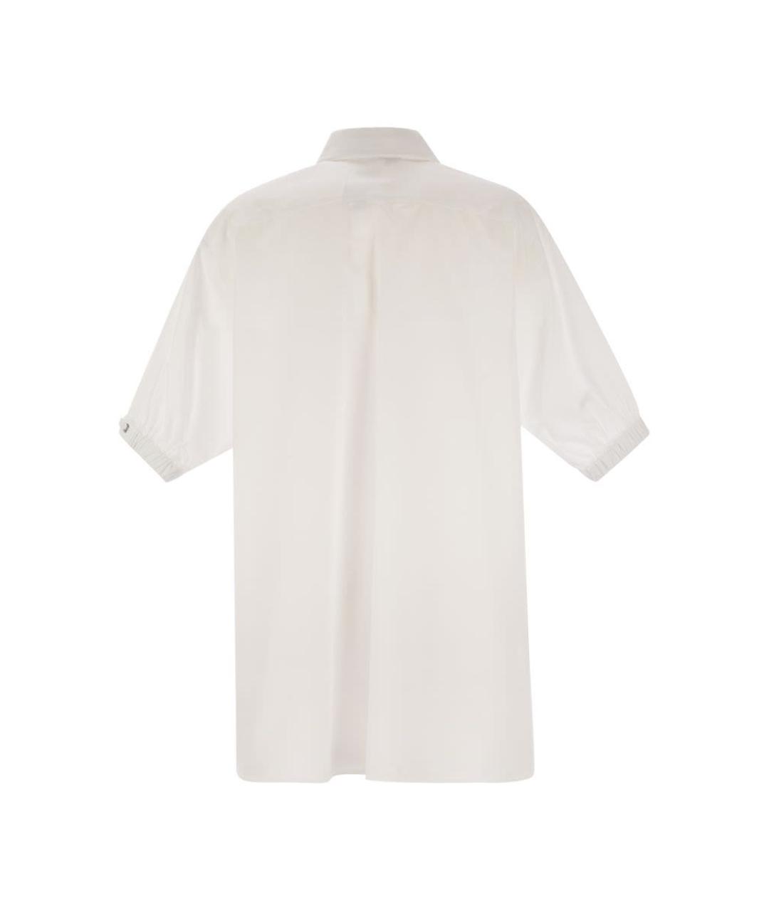 MAX MARA Белая хлопковая рубашка, фото 2