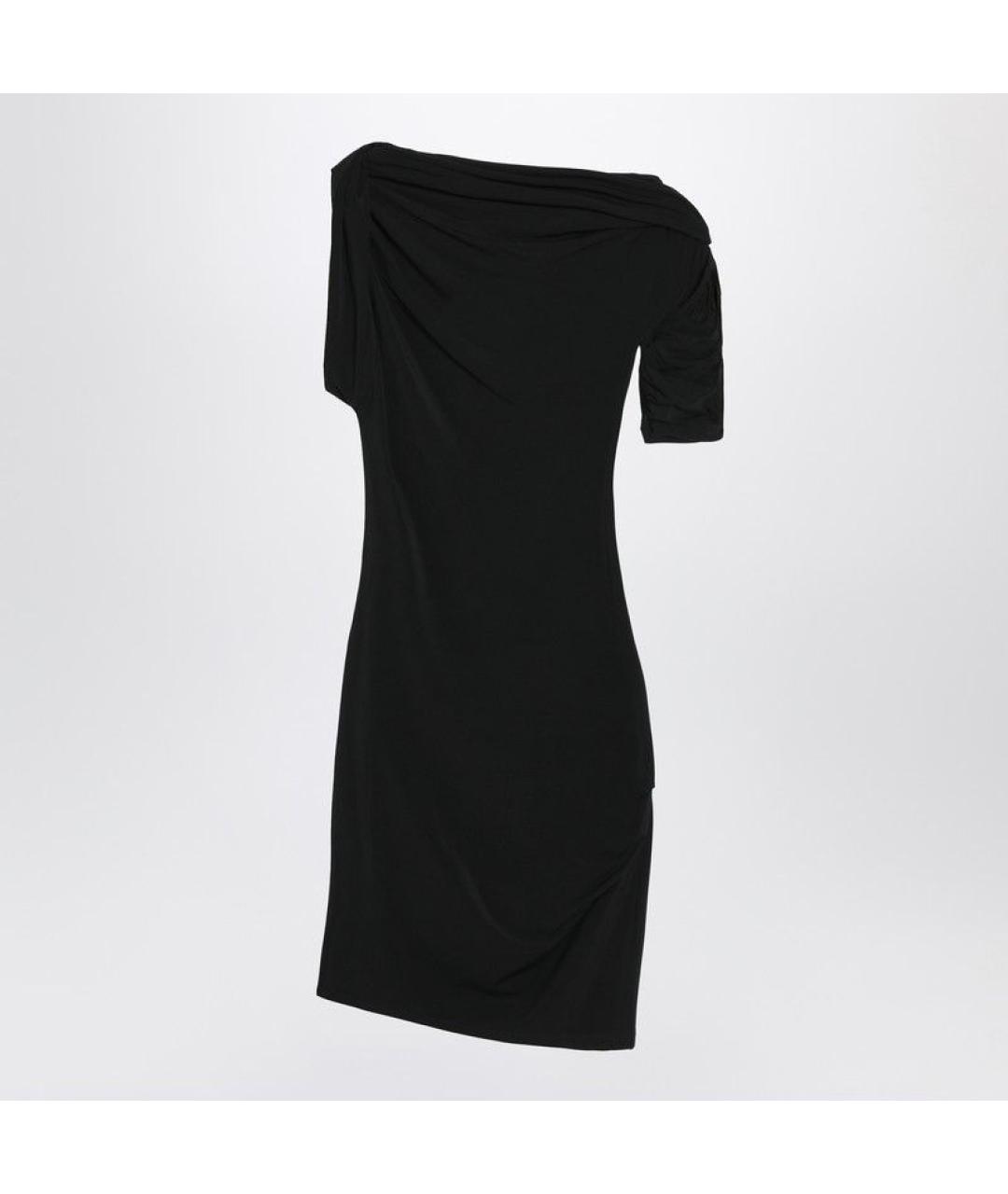 JACQUEMUS Черное вискозное повседневное платье, фото 2