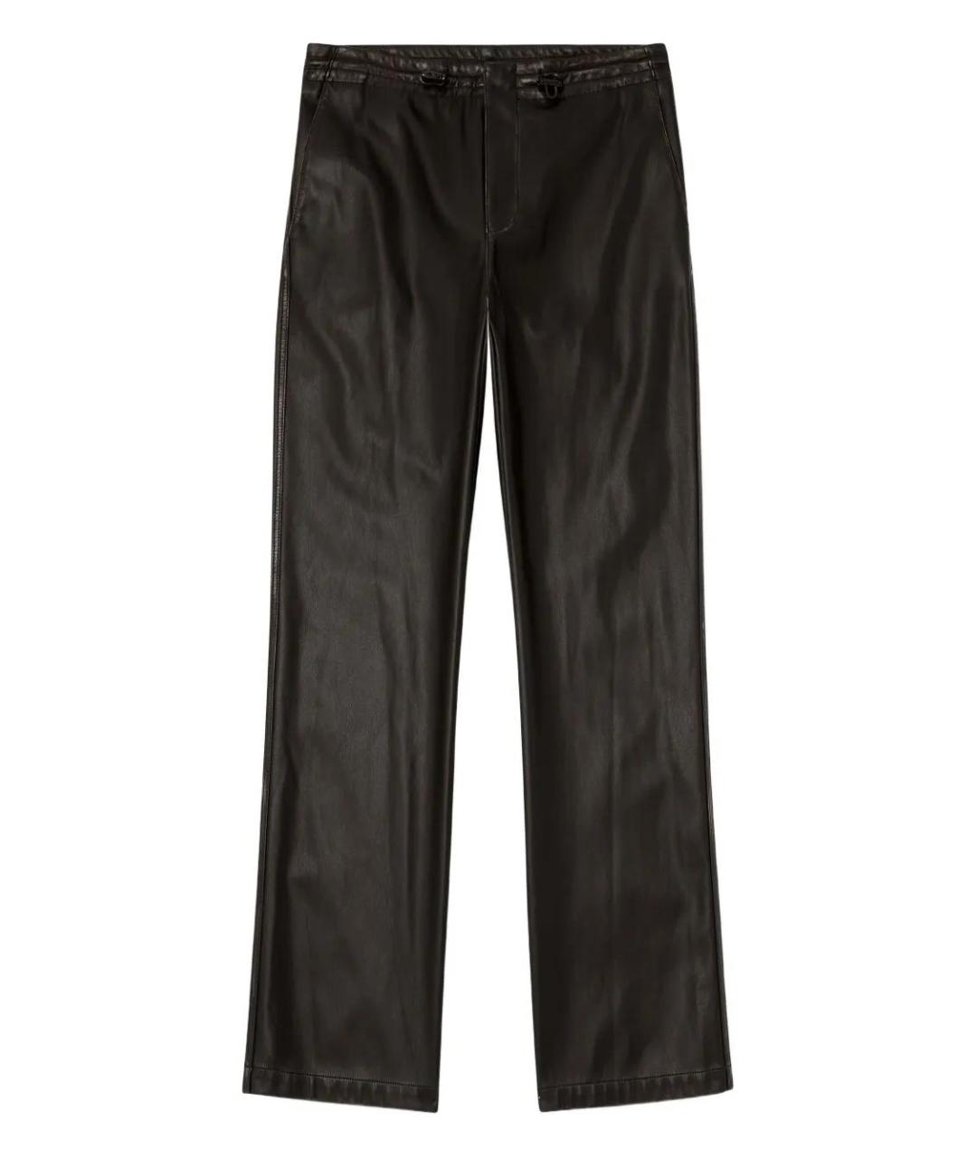 DIESEL Черные полиэстеровые повседневные брюки, фото 1