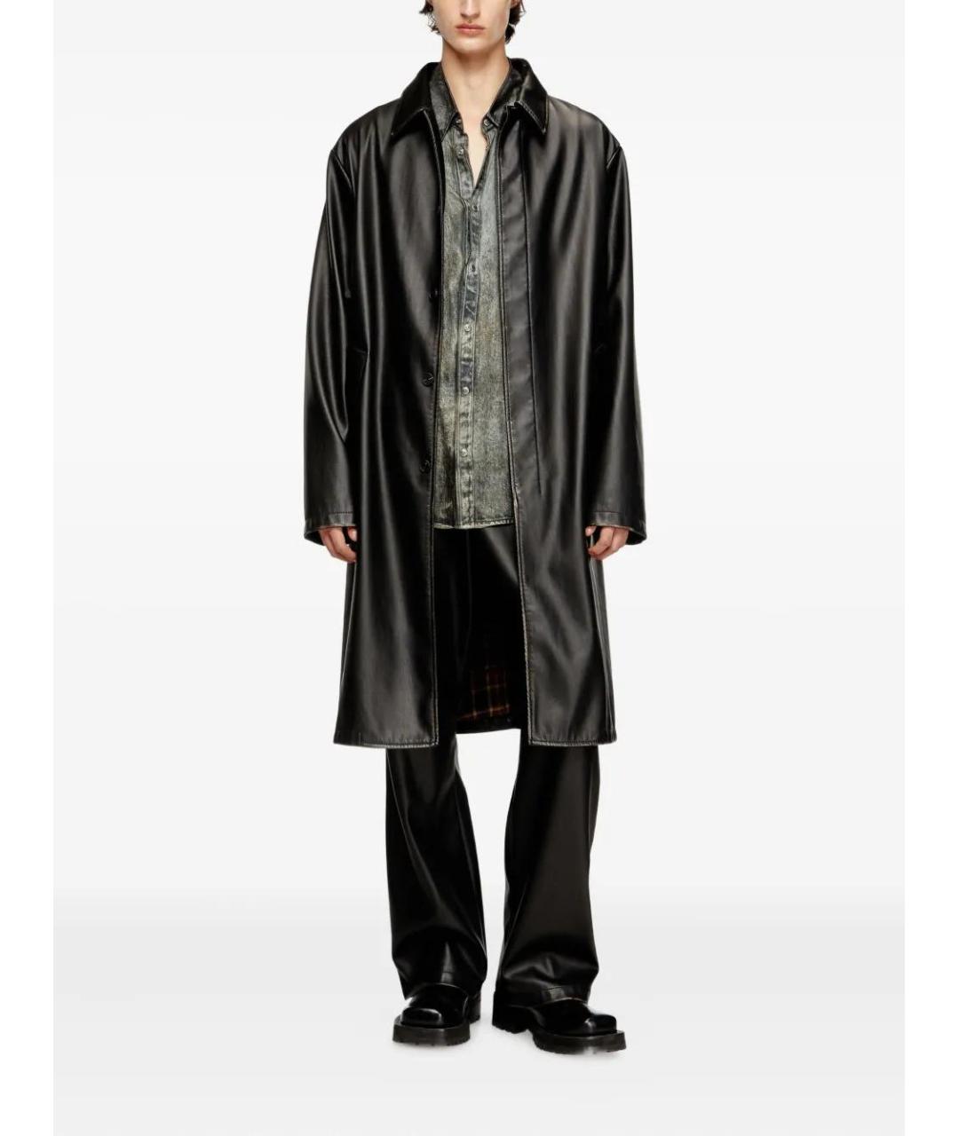 DIESEL Черные полиэстеровые повседневные брюки, фото 2