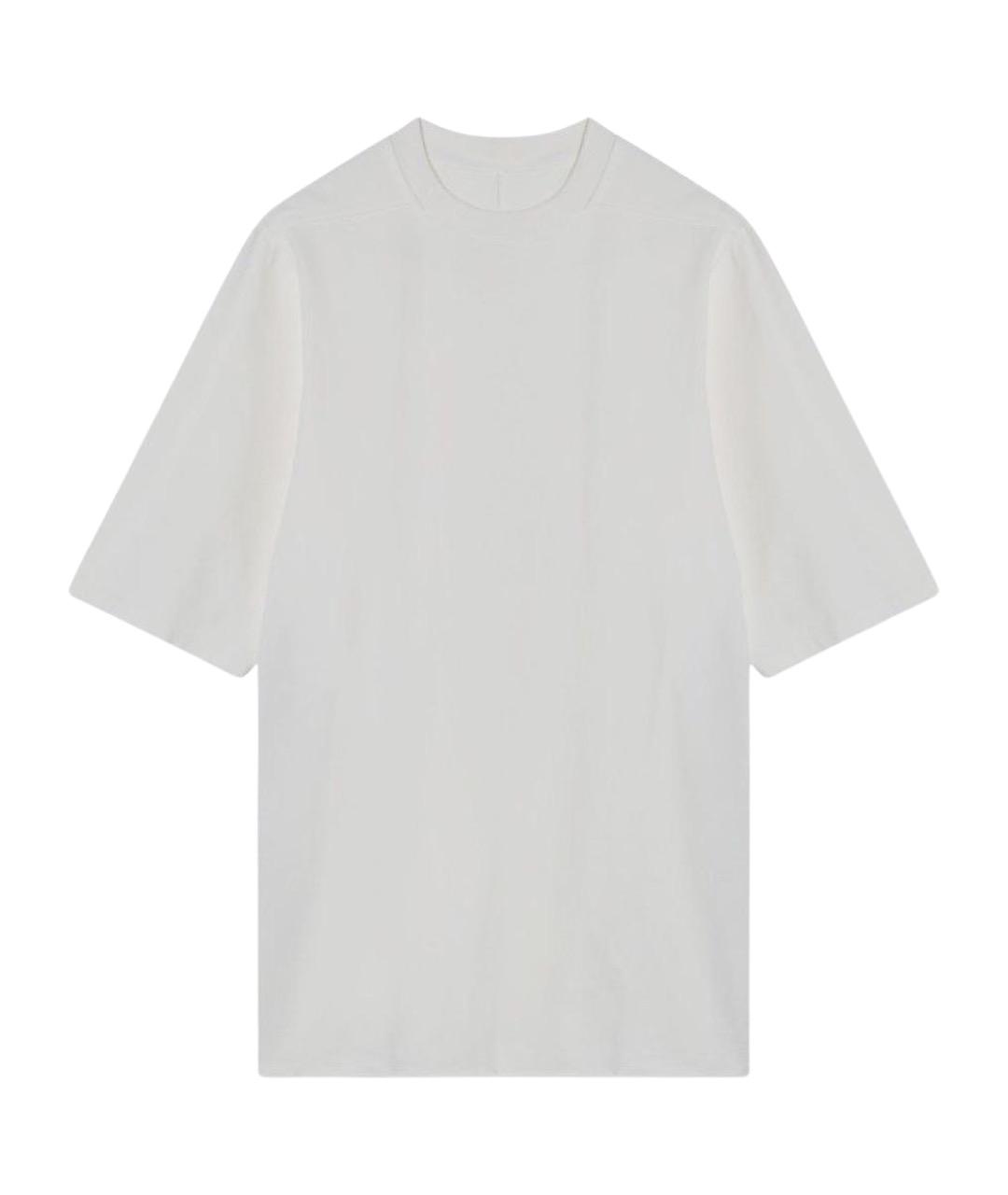 RICK OWENS DRKSHDW Белая хлопковая футболка, фото 1