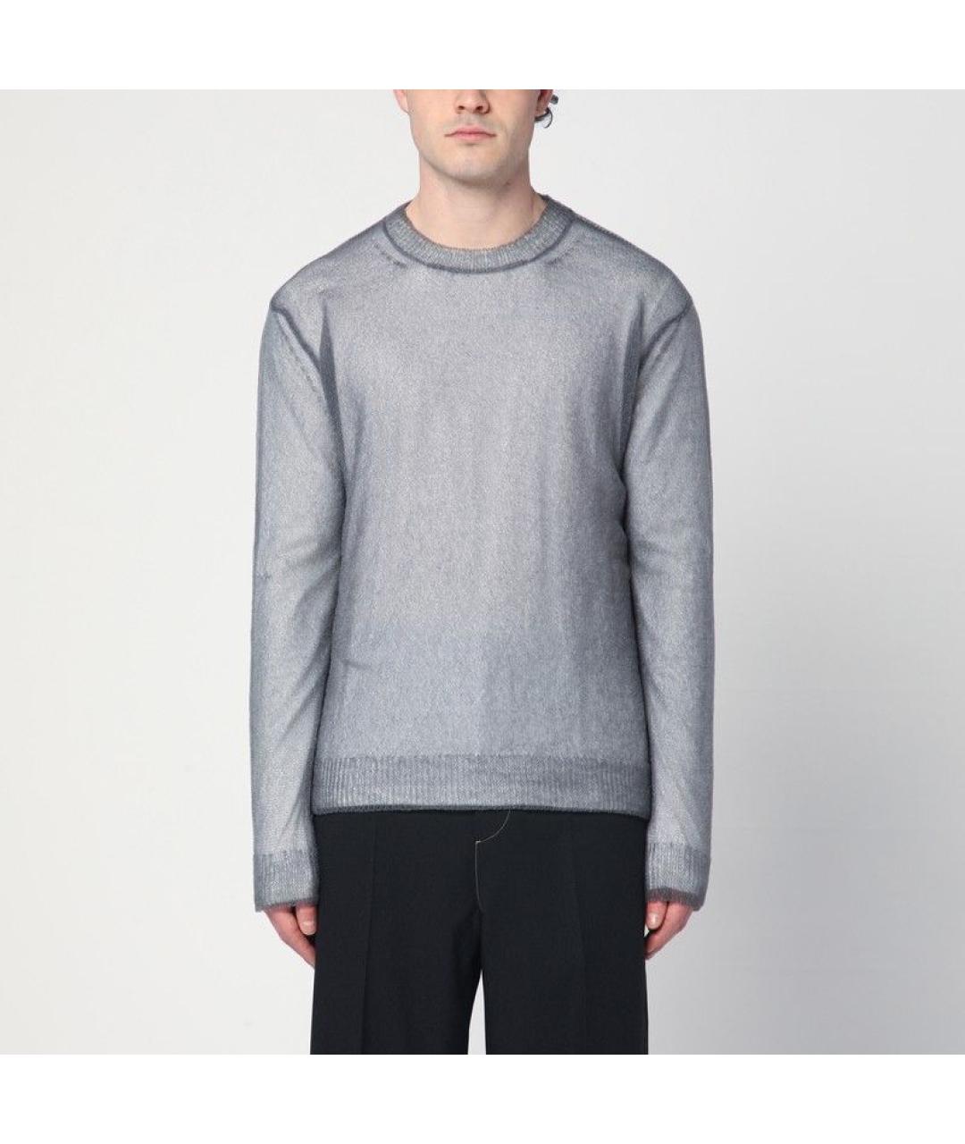 JIL SANDER Серый хлопковый джемпер / свитер, фото 2