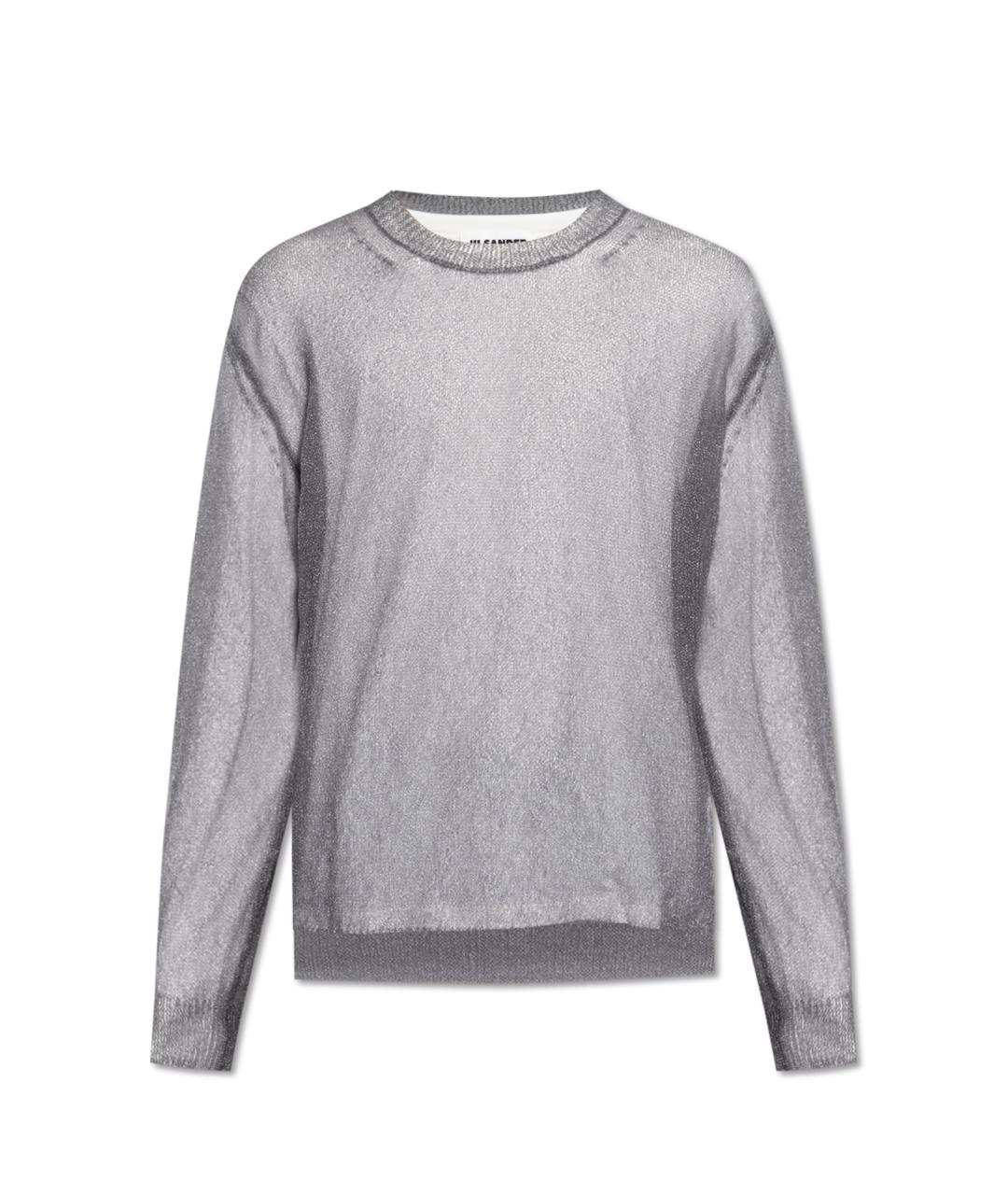 JIL SANDER Серый хлопковый джемпер / свитер, фото 1