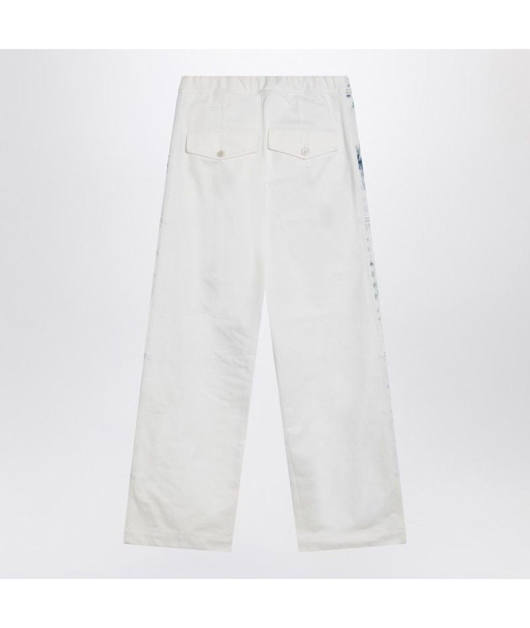 DRIES VAN NOTEN Голубые хлопковые прямые джинсы, фото 2