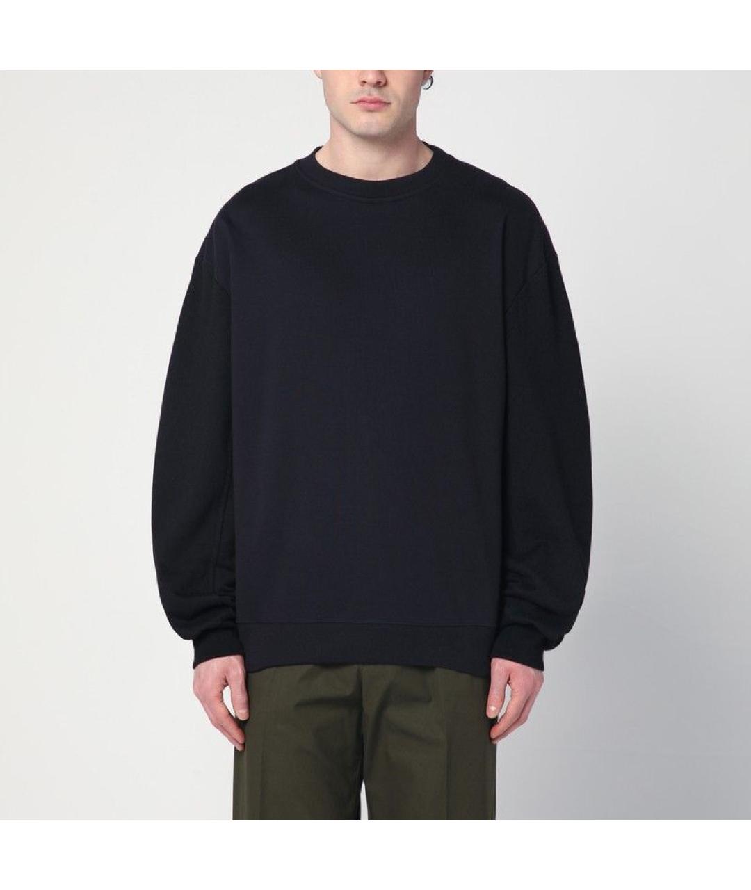 DRIES VAN NOTEN Синий хлопковый джемпер / свитер, фото 3