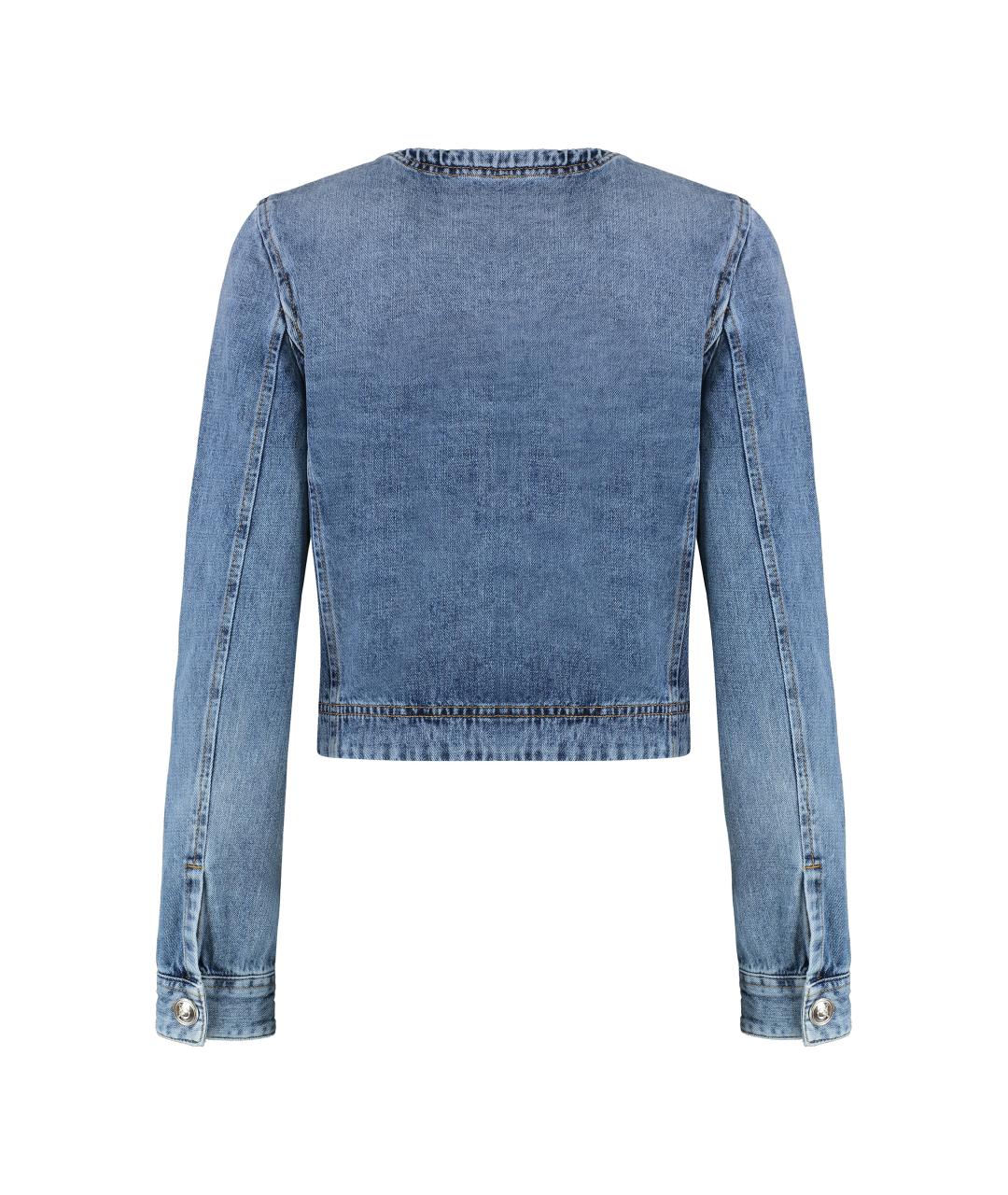 PINKO Синяя хлопковая куртка, фото 2