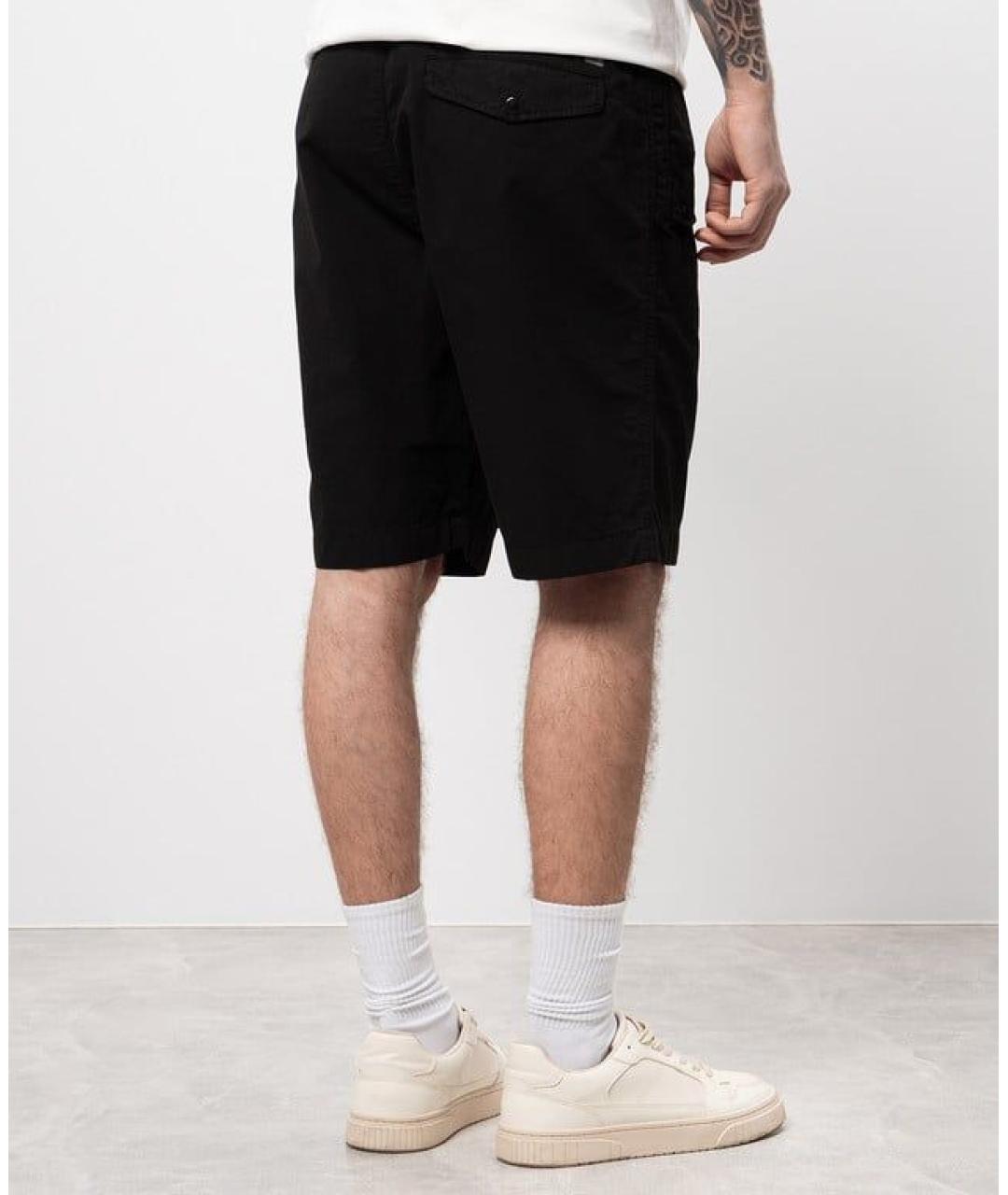 CP COMPANY Черные хлопковые шорты, фото 3