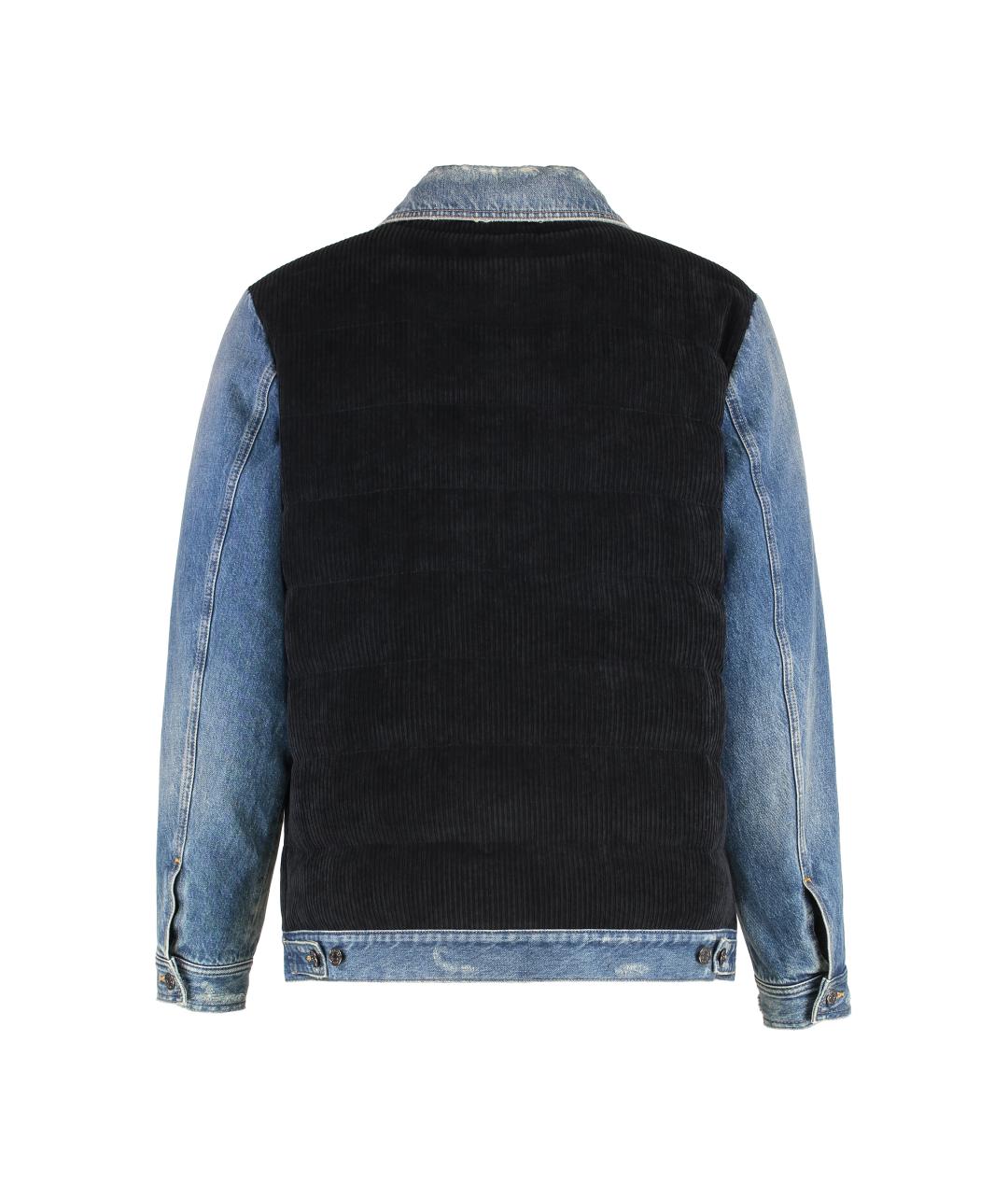 DOLCE&GABBANA Синяя хлопковая куртка, фото 2