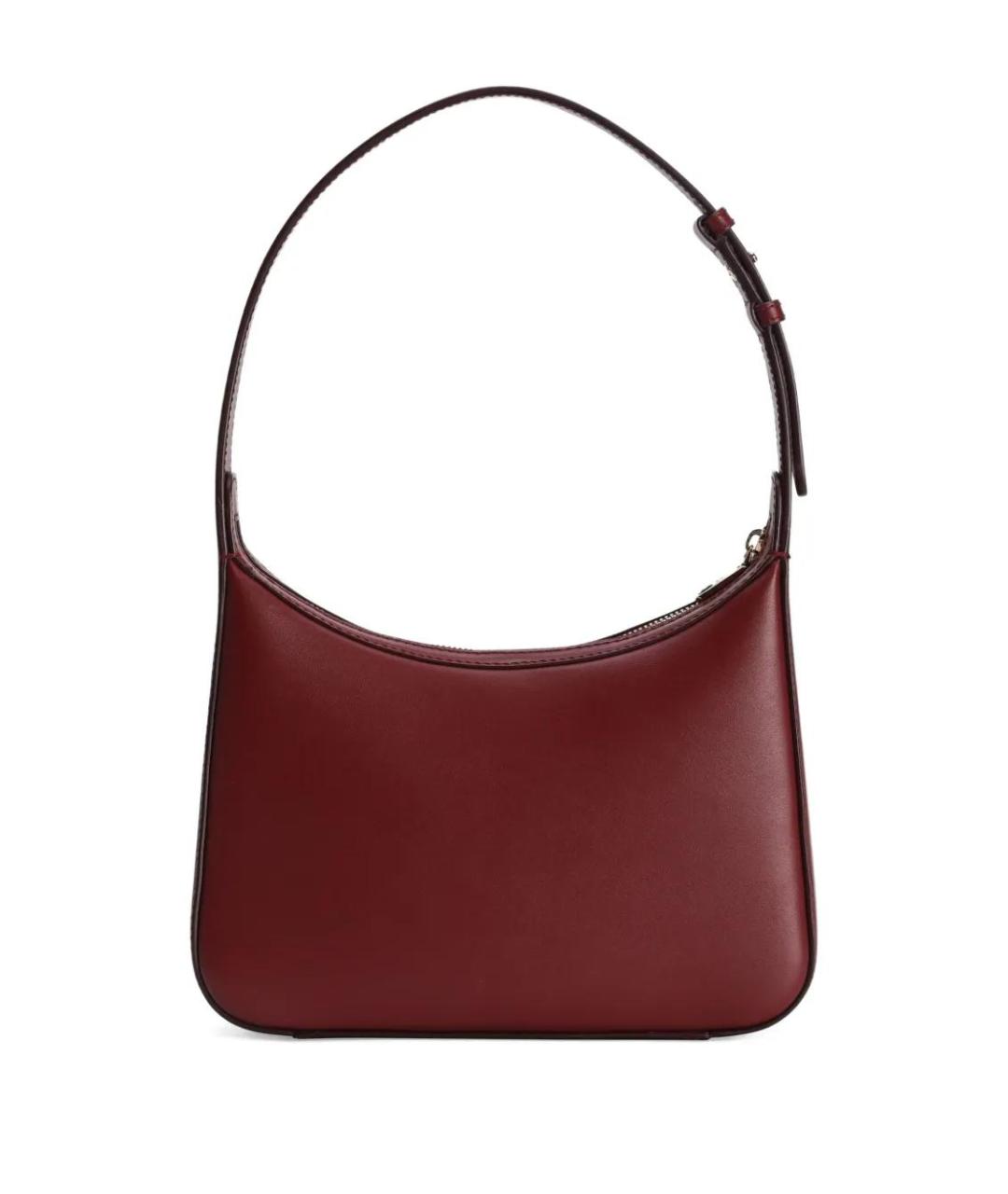 DOLCE&GABBANA Бордовая кожаная сумка через плечо, фото 3