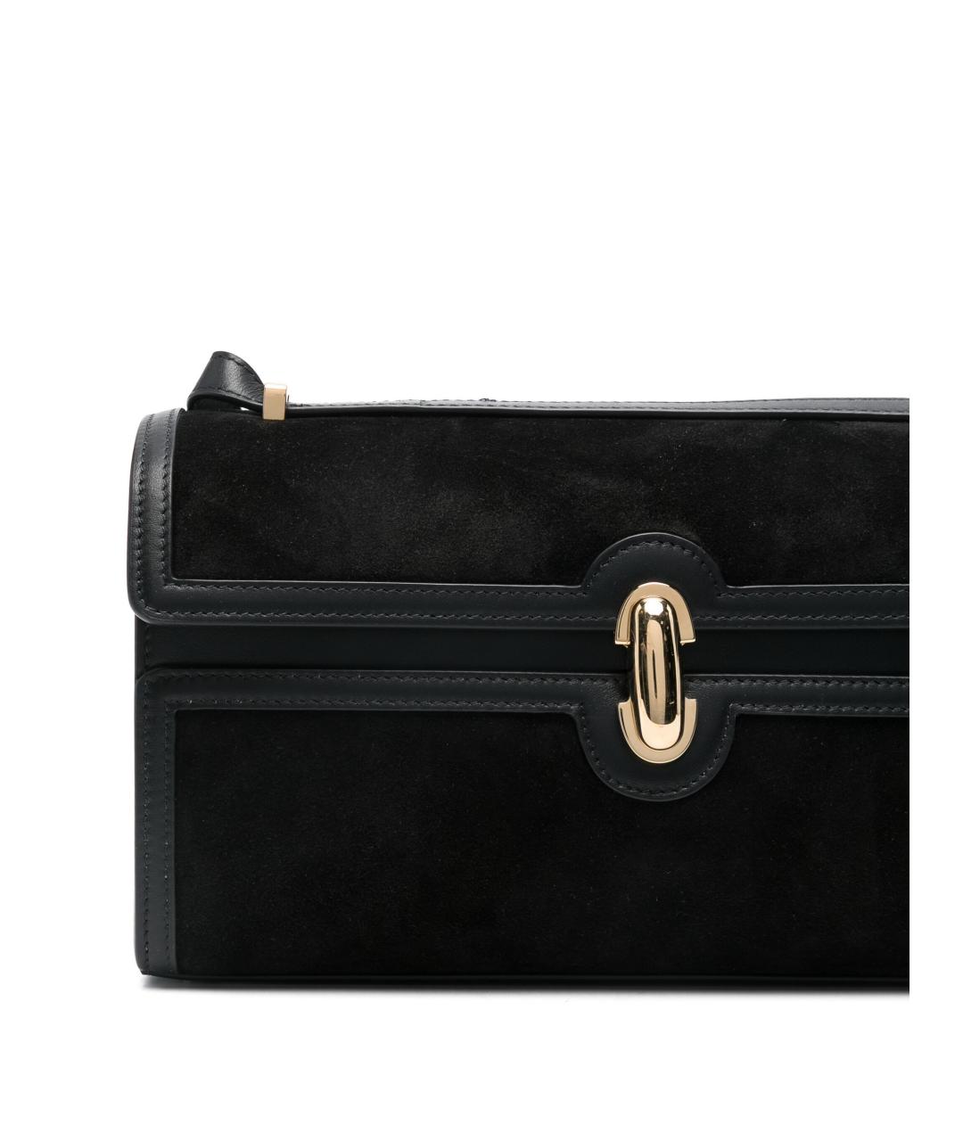 Savette Черная замшевая сумка через плечо, фото 5