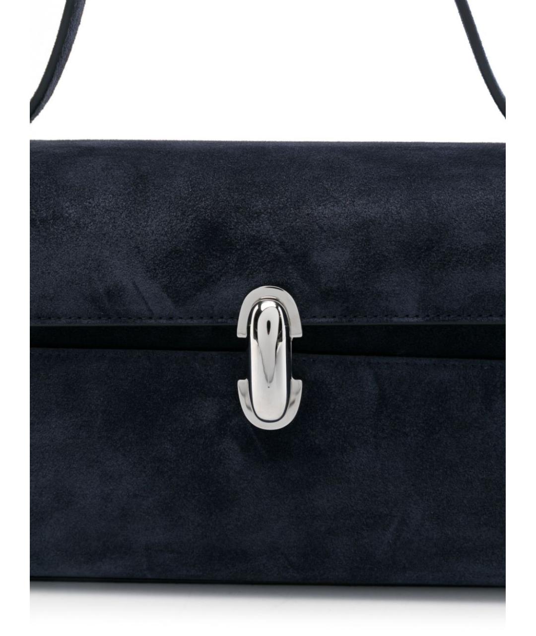 Savette Темно-синяя замшевая сумка через плечо, фото 2