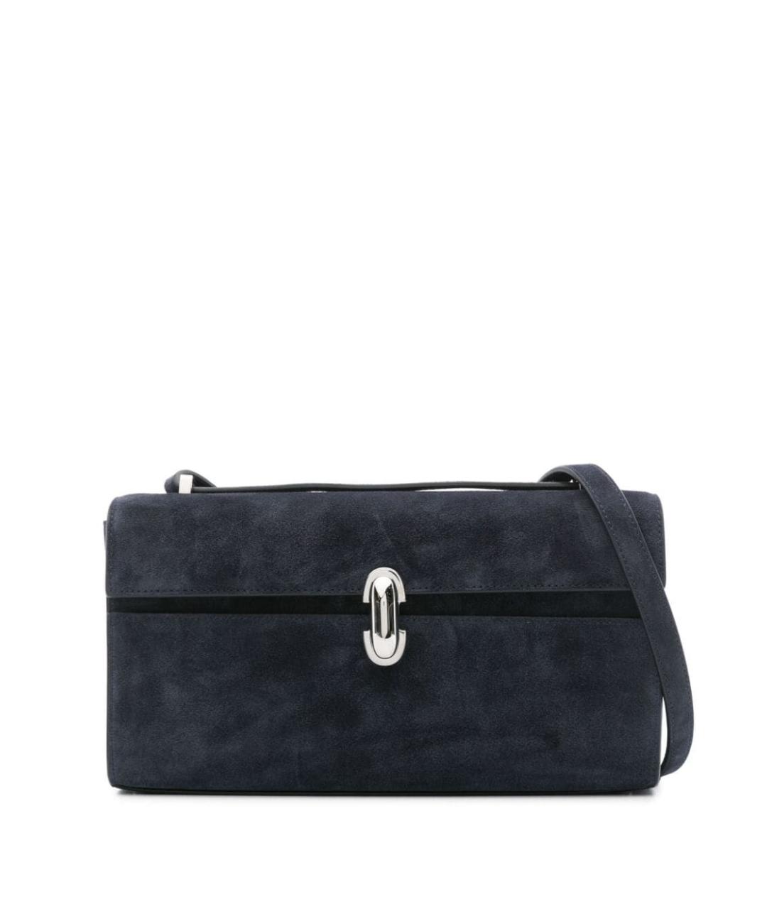 Savette Темно-синяя замшевая сумка через плечо, фото 1