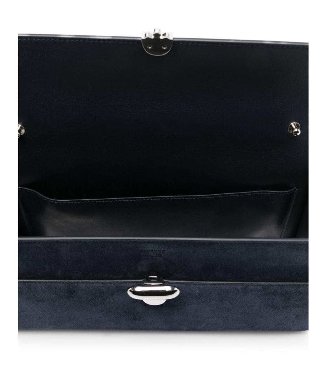 Savette Темно-синяя замшевая сумка через плечо, фото 3