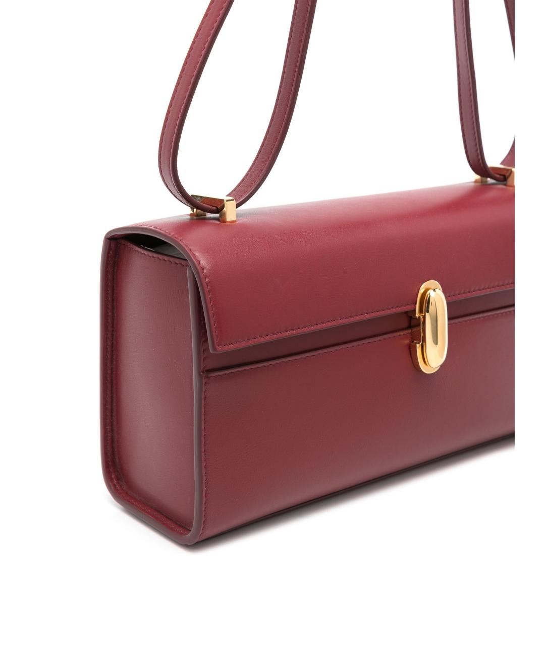 Savette Красная кожаная сумка через плечо, фото 4