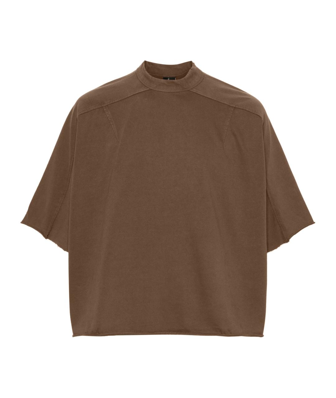 entire studios Коричневая хлопковая футболка, фото 1