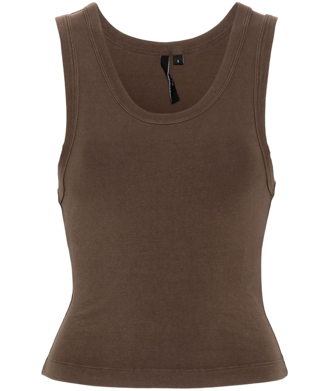 entire studios Коричневая хлопковая майка, фото 1