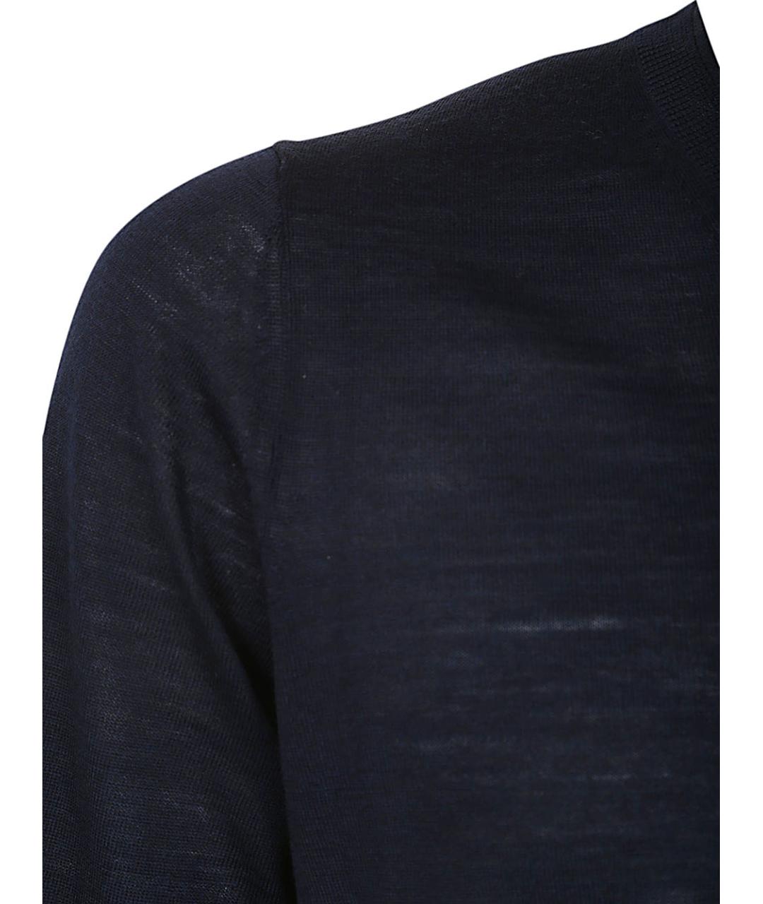 BALLANTYNE Синий шерстяной джемпер / свитер, фото 3