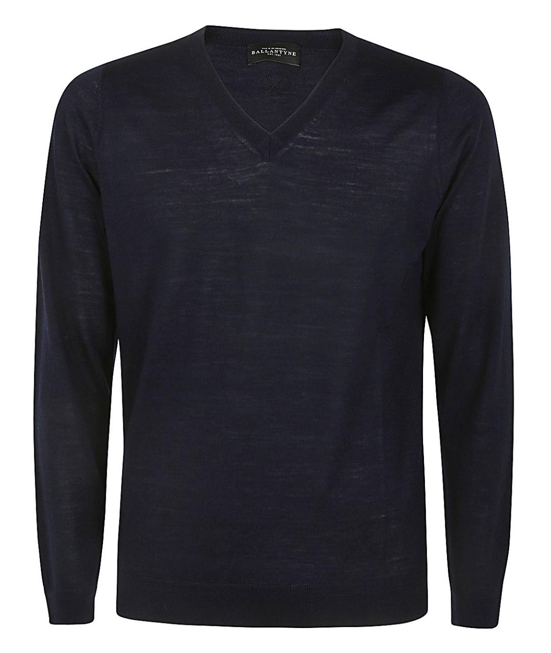 BALLANTYNE Синий шерстяной джемпер / свитер, фото 1