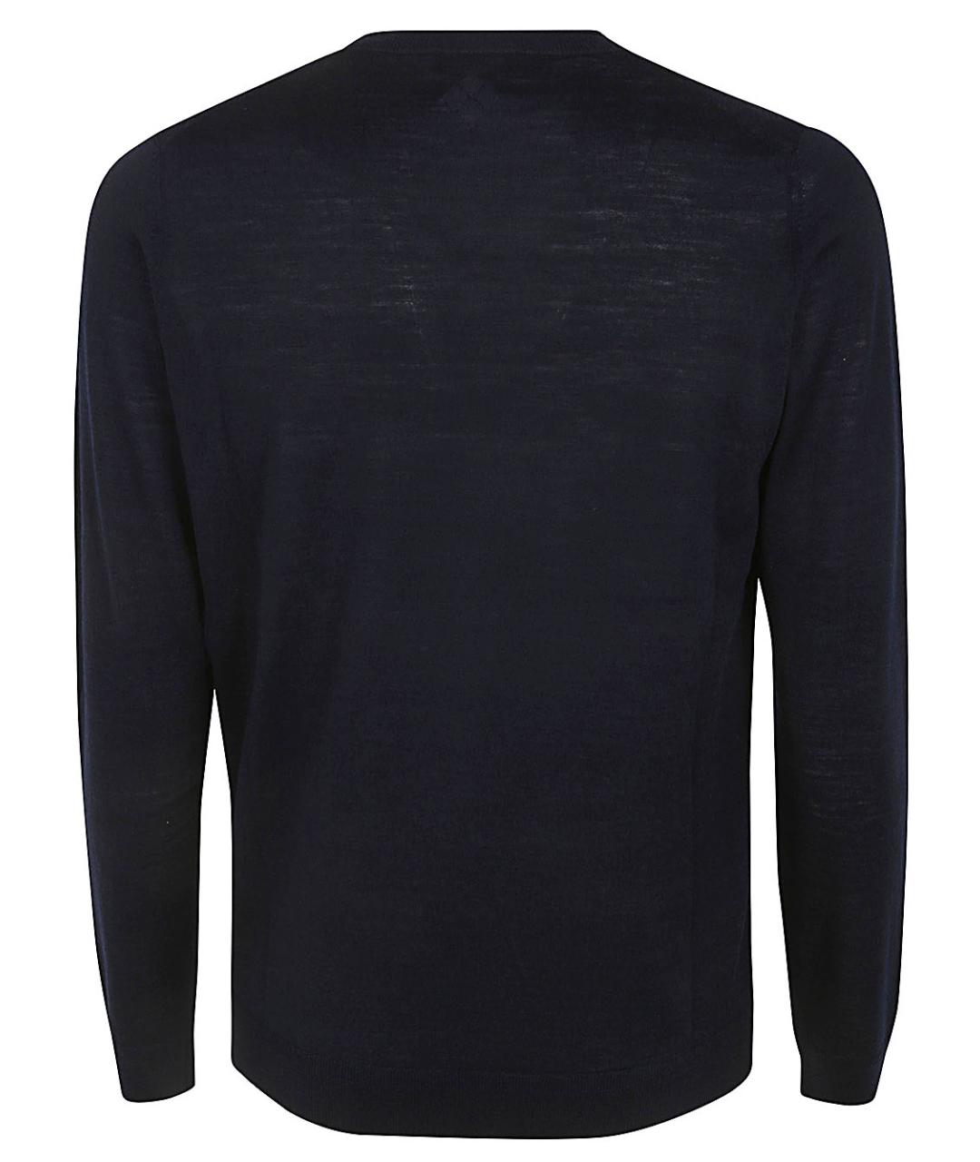 BALLANTYNE Синий шерстяной джемпер / свитер, фото 2