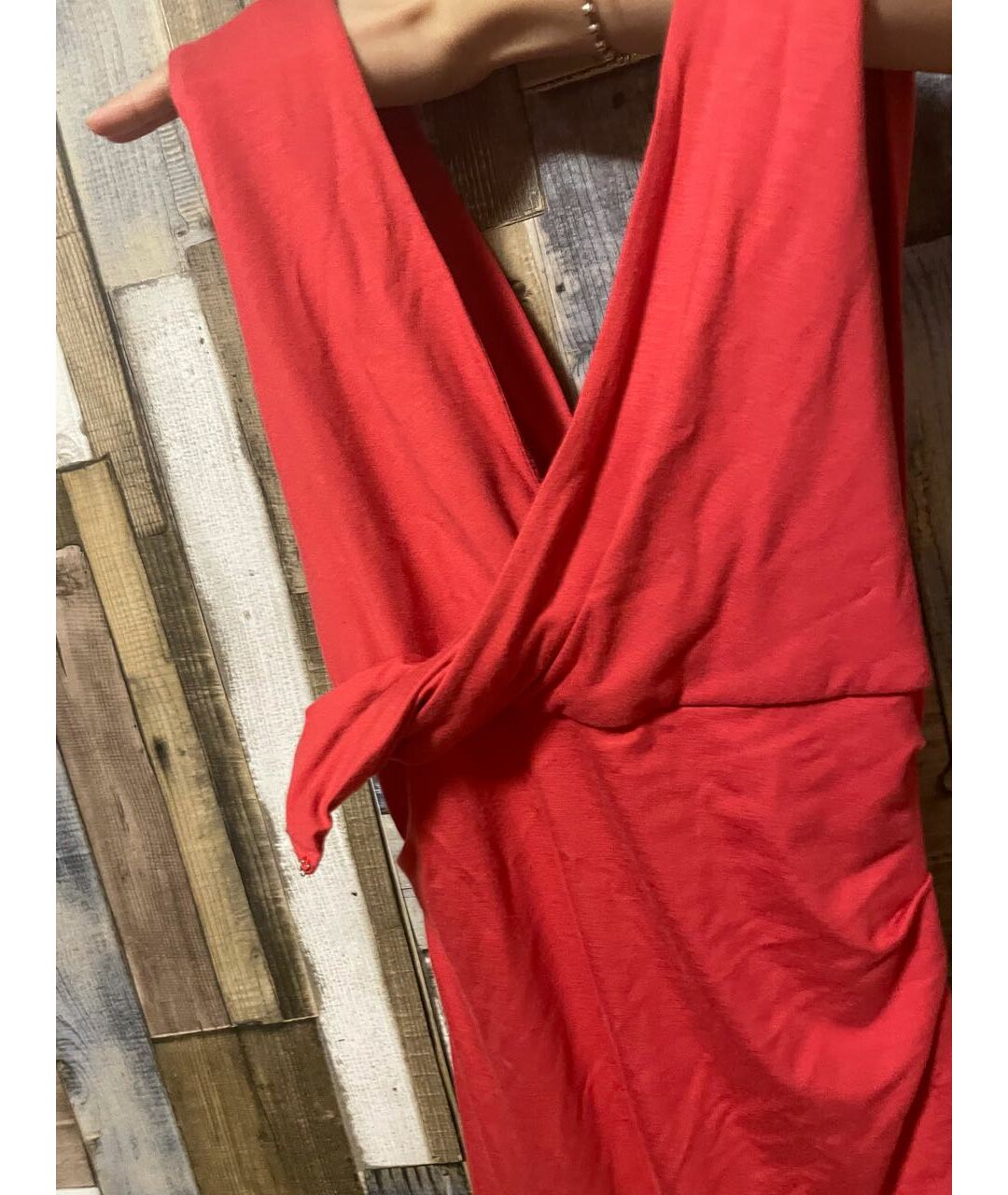 DIANE VON FURSTENBERG Красное вискозное коктейльное платье, фото 3
