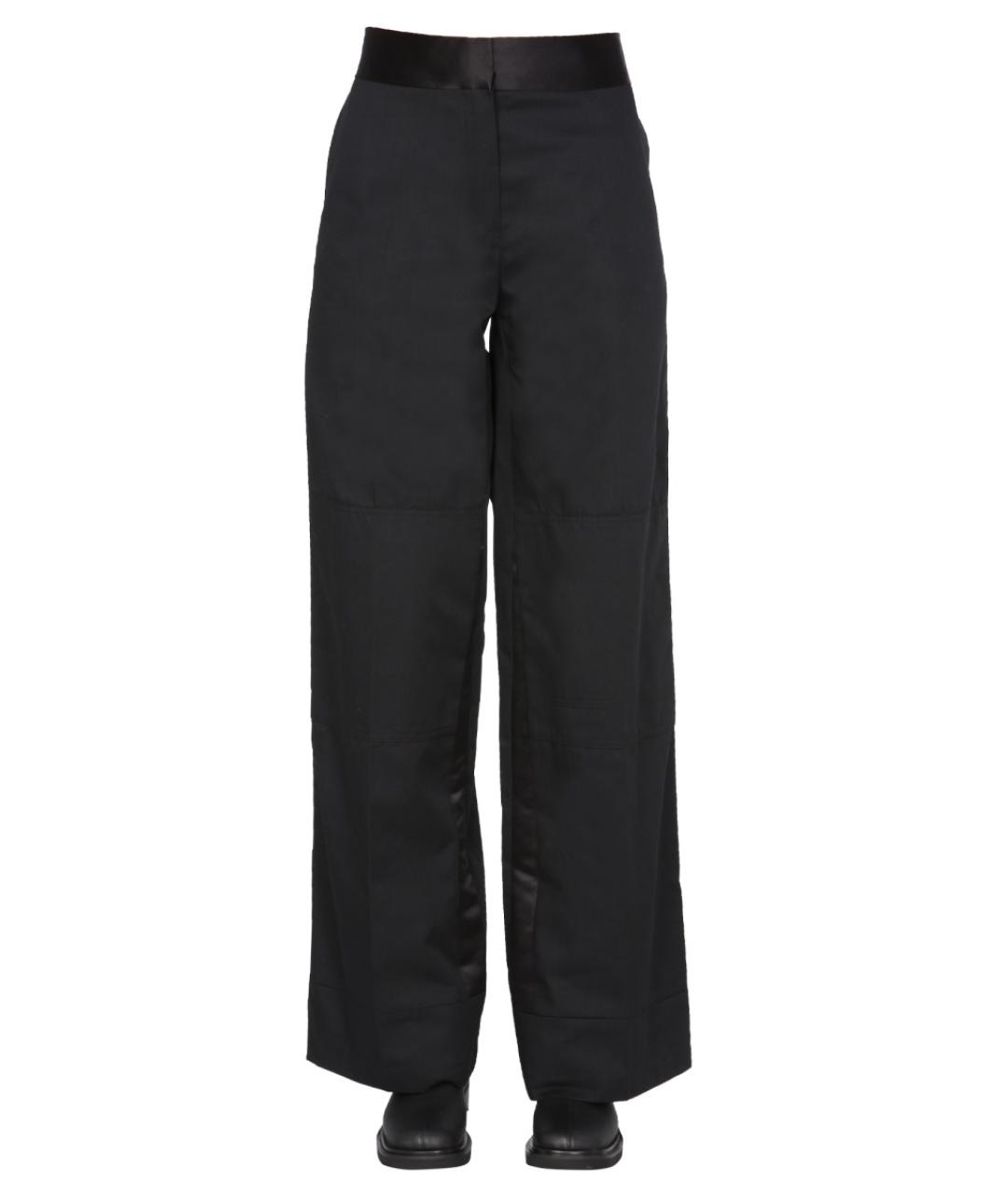 RAF SIMONS Черные хлопковые прямые брюки, фото 5