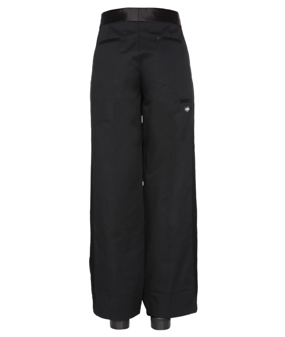 RAF SIMONS Черные хлопковые прямые брюки, фото 4