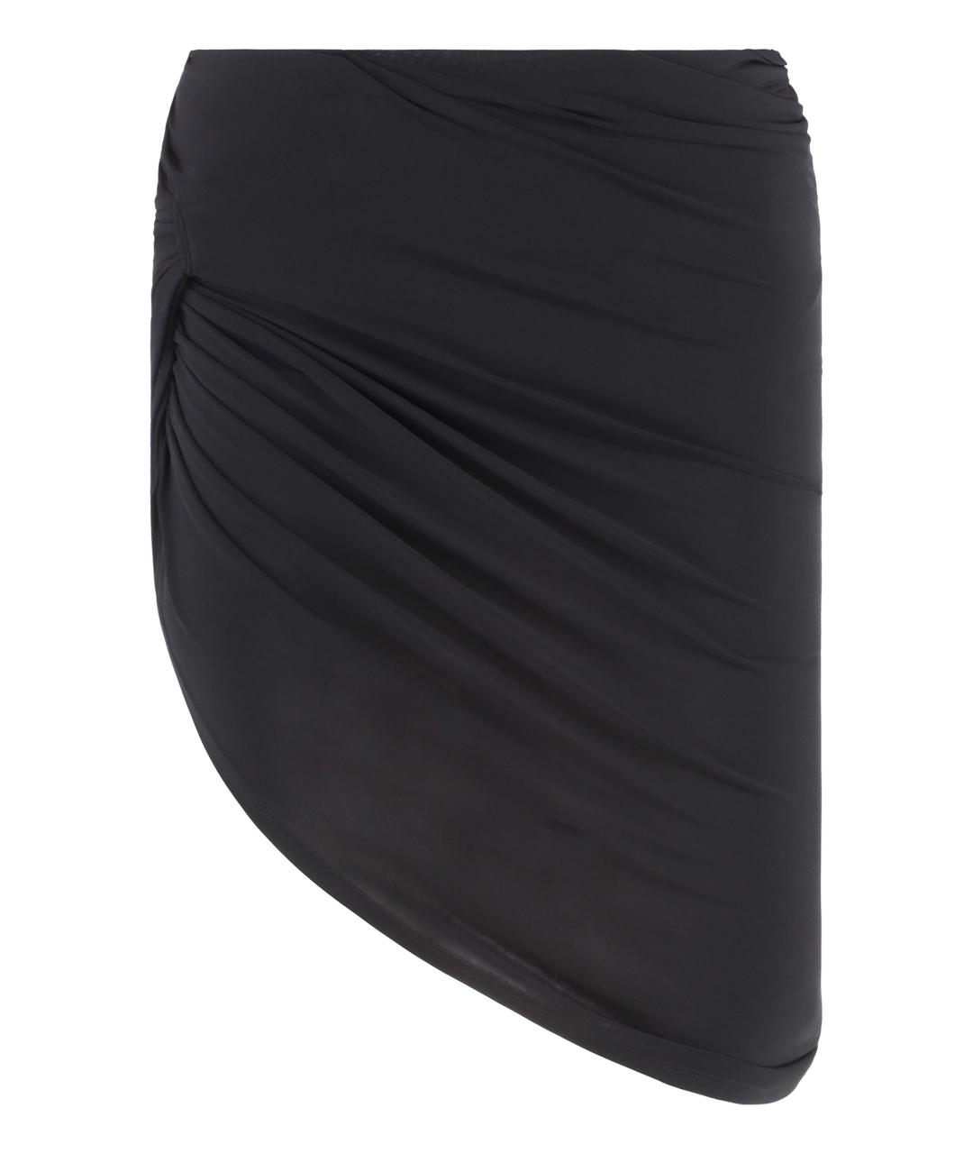 JACQUEMUS Черная полиэстеровая юбка миди, фото 1
