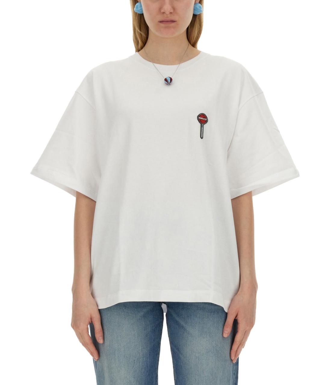 FIORUCCI Белая хлопковая футболка, фото 5