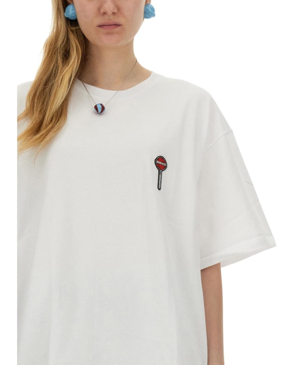 FIORUCCI Белая хлопковая футболка, фото 4