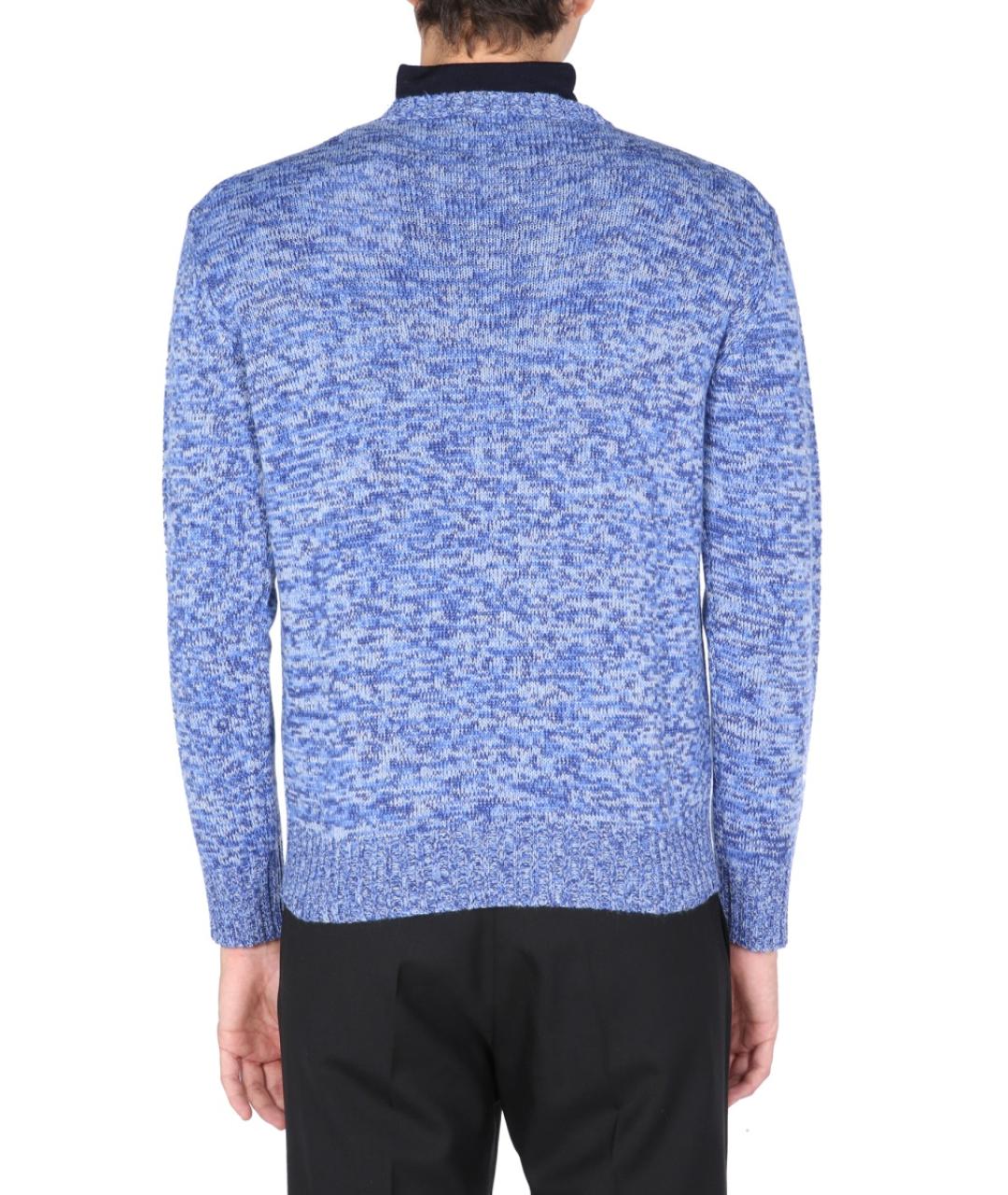 BALLANTYNE Голубой шерстяной джемпер / свитер, фото 3