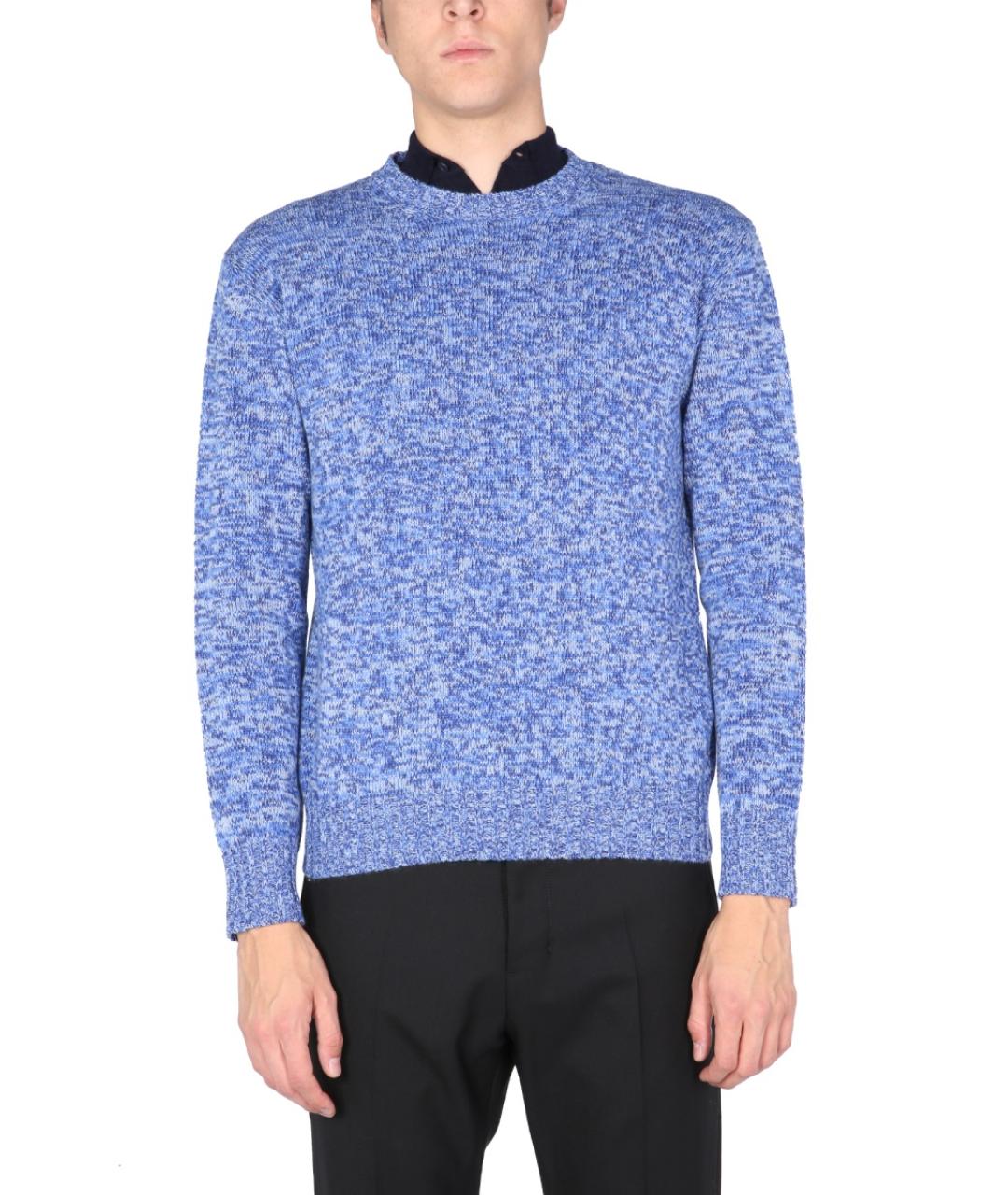 BALLANTYNE Голубой шерстяной джемпер / свитер, фото 5