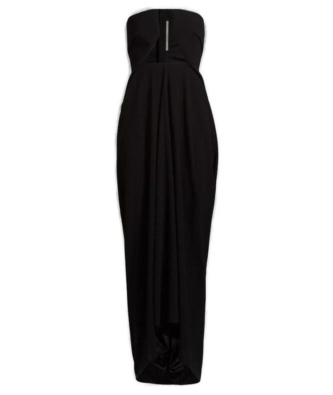 RICK OWENS Черное шерстяное вечернее платье, фото 1