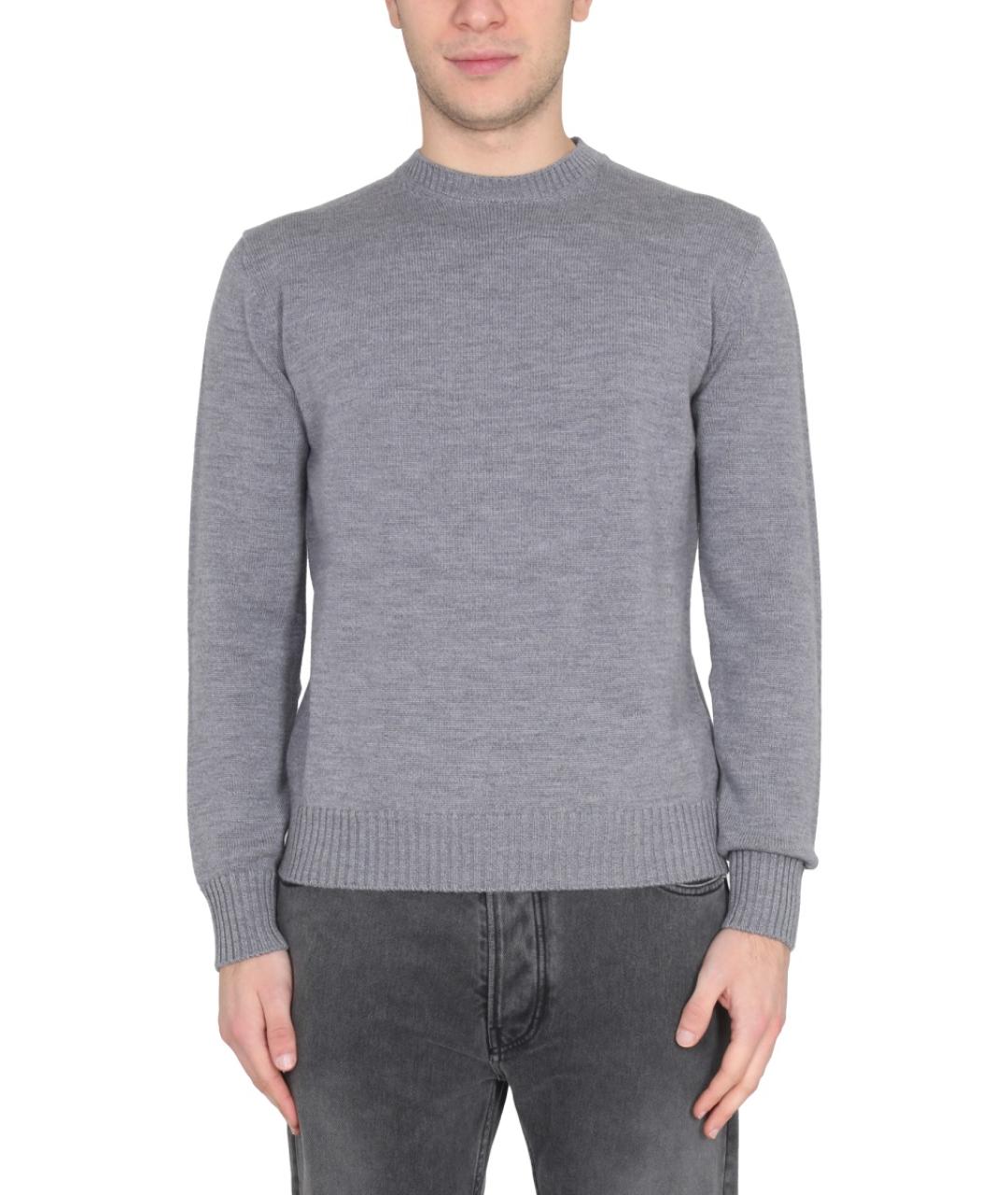 BALLANTYNE Серый шерстяной джемпер / свитер, фото 5
