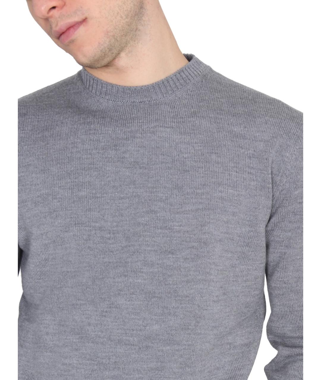 BALLANTYNE Серый шерстяной джемпер / свитер, фото 4