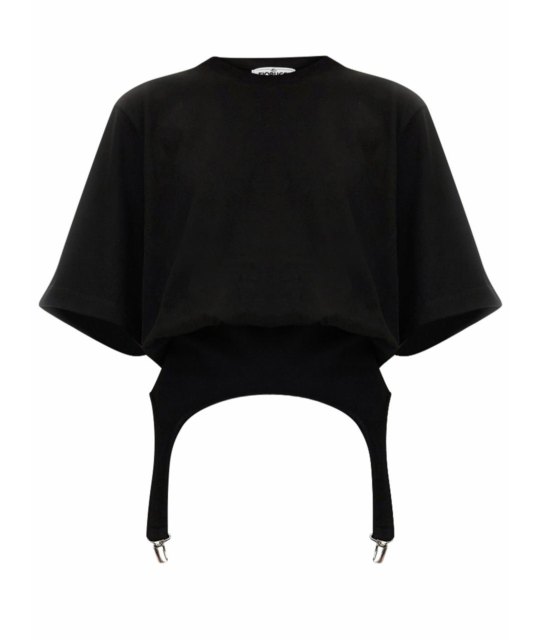 FIORUCCI Черная хлопковая футболка, фото 1