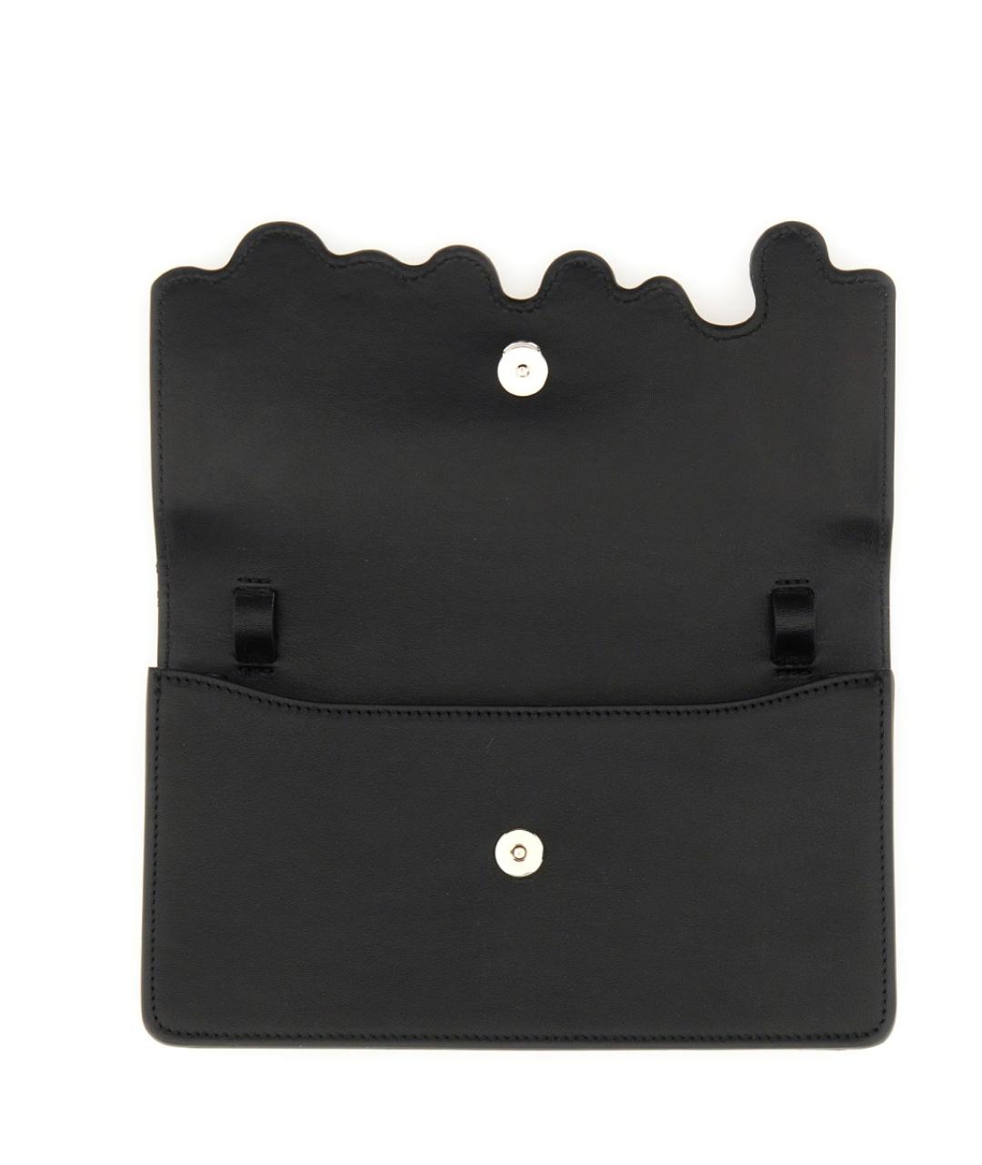 FIORUCCI Черная кожаная сумка через плечо, фото 3