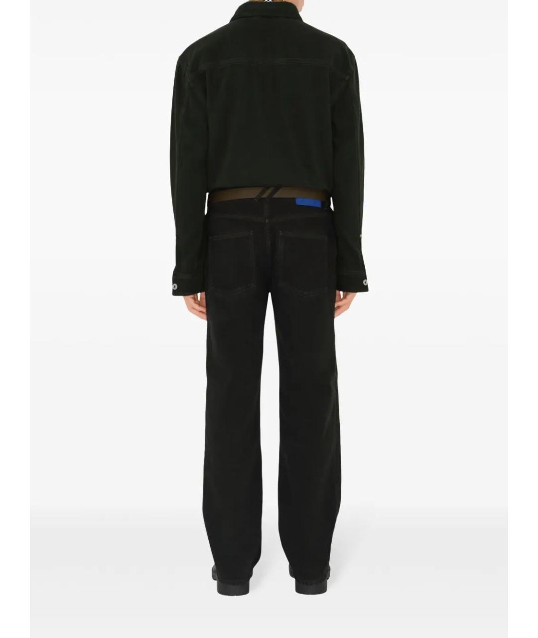 BURBERRY Черные хлопковые повседневные брюки, фото 4