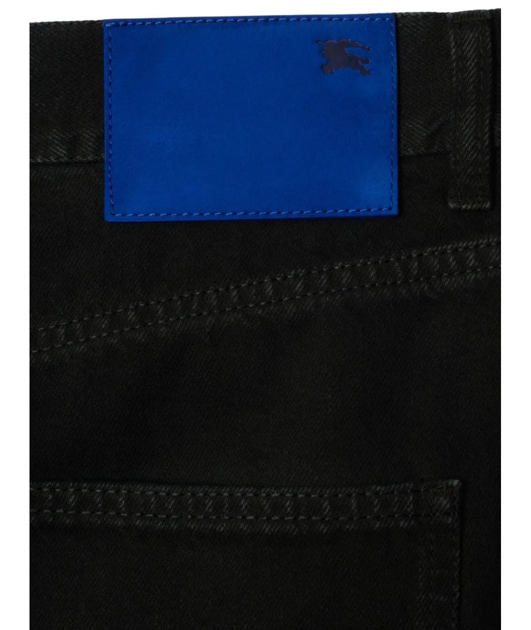 BURBERRY Черные хлопковые повседневные брюки, фото 5