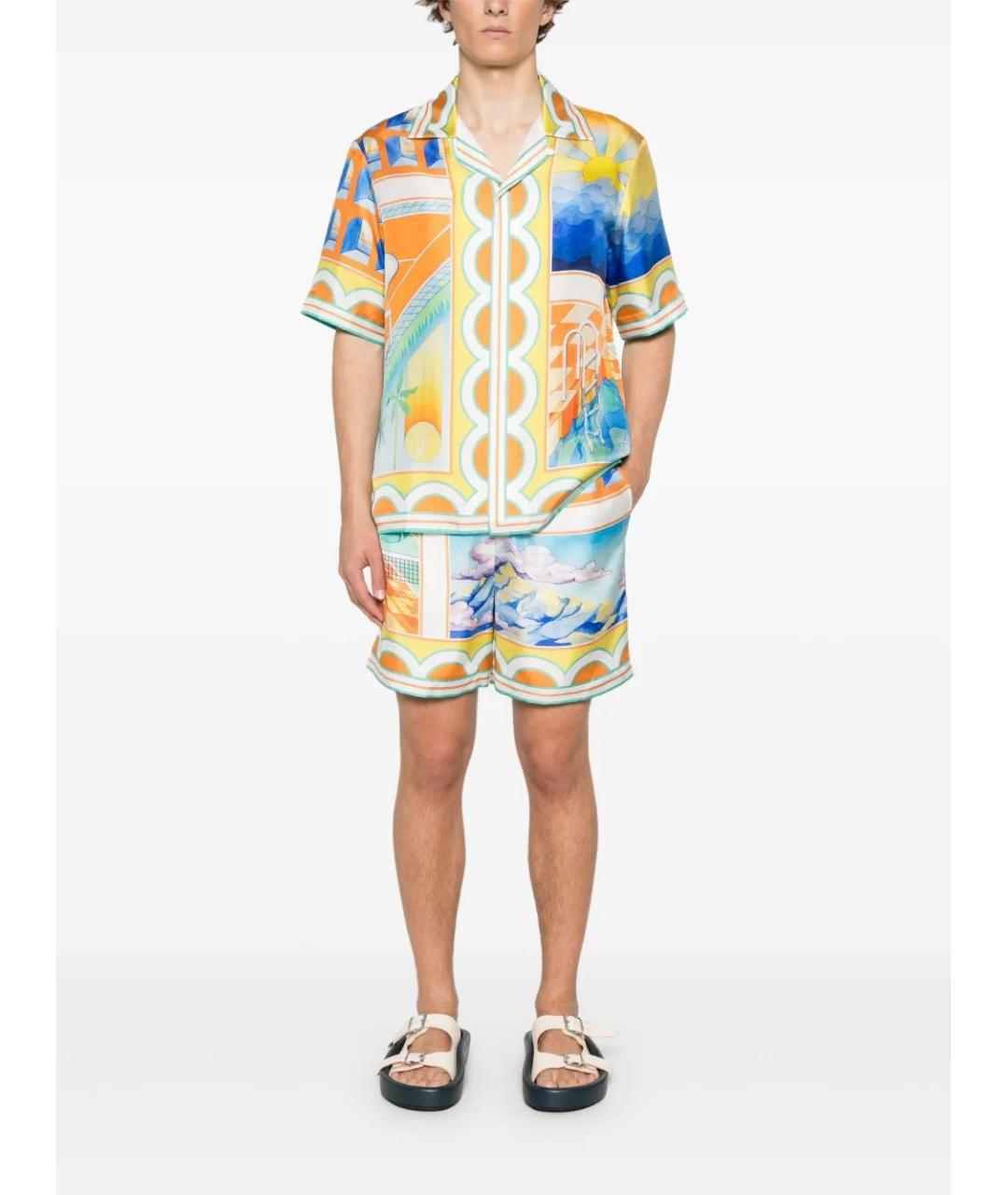 CASABLANCA Мульти шелковые шорты, фото 2