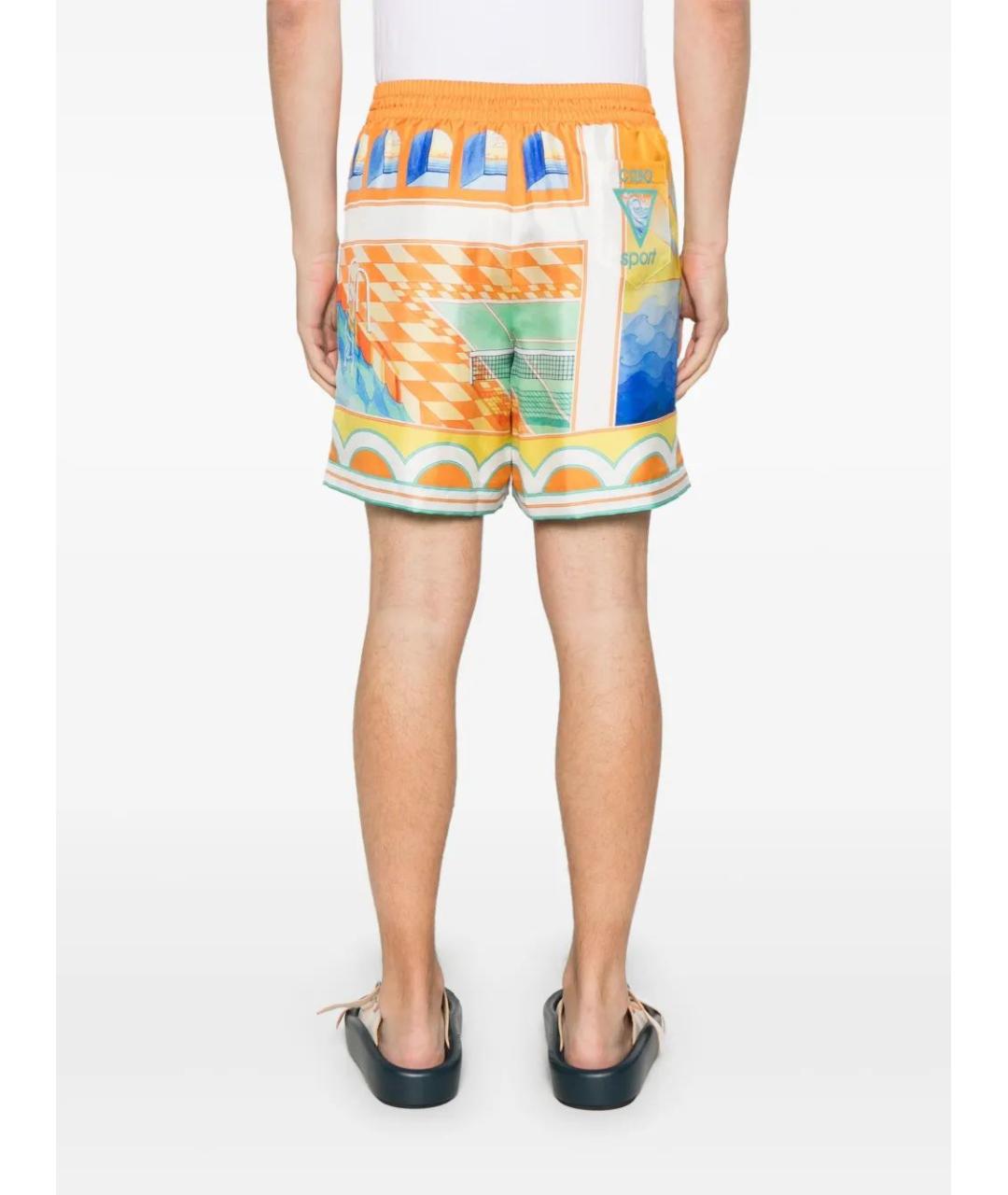 CASABLANCA Мульти шелковые шорты, фото 4