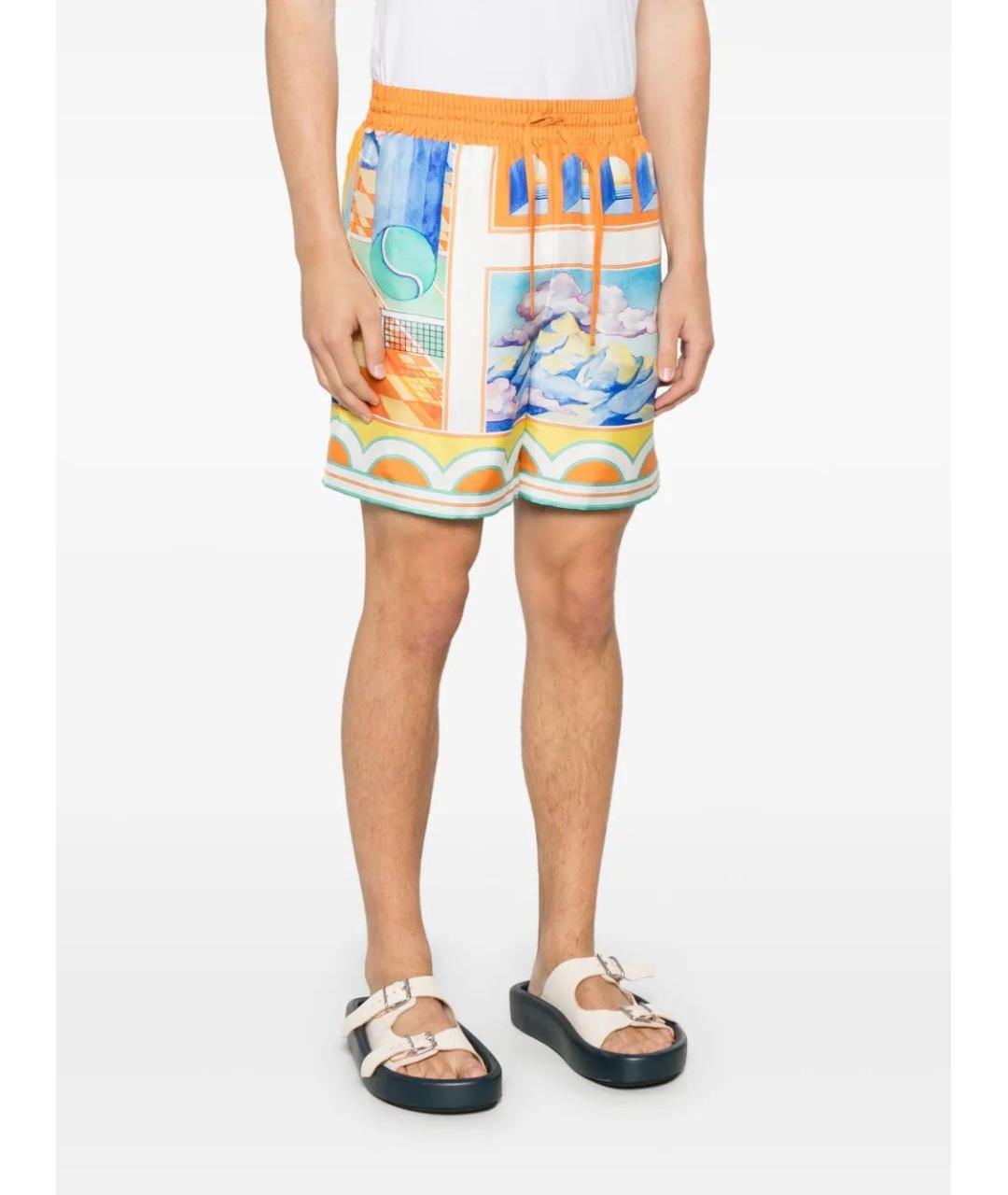 CASABLANCA Мульти шелковые шорты, фото 3
