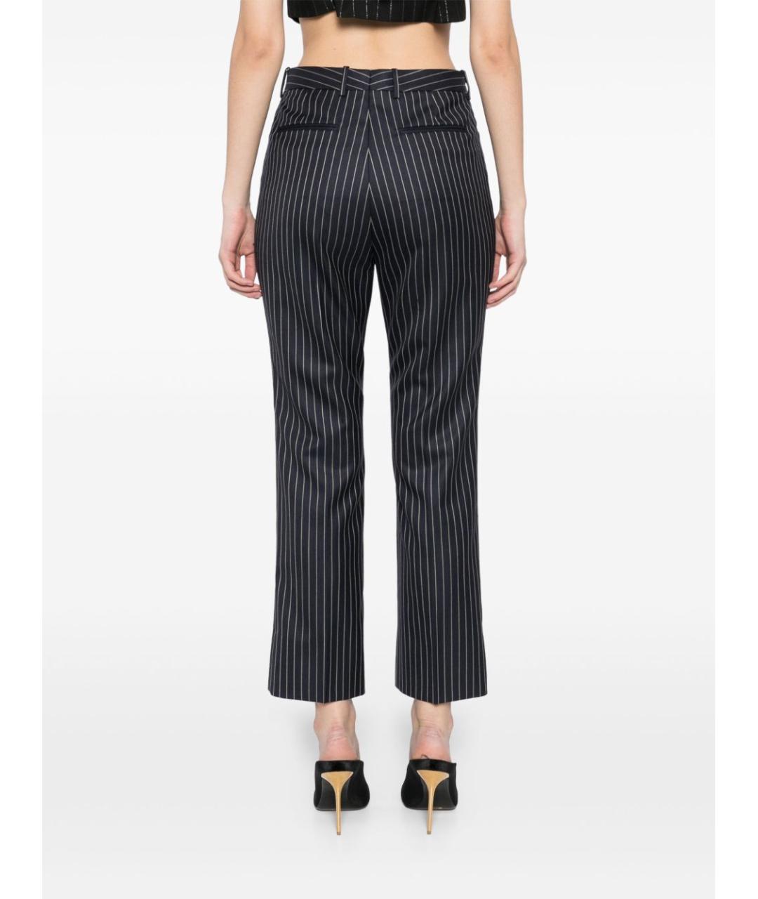 TOM FORD Темно-синие шерстяные прямые брюки, фото 4