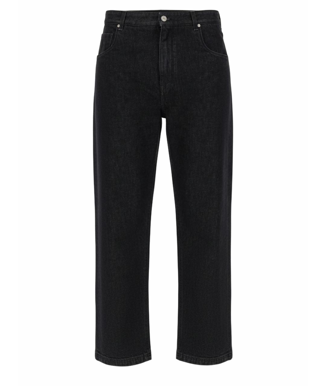 FENDI Черные хлопковые повседневные брюки, фото 1
